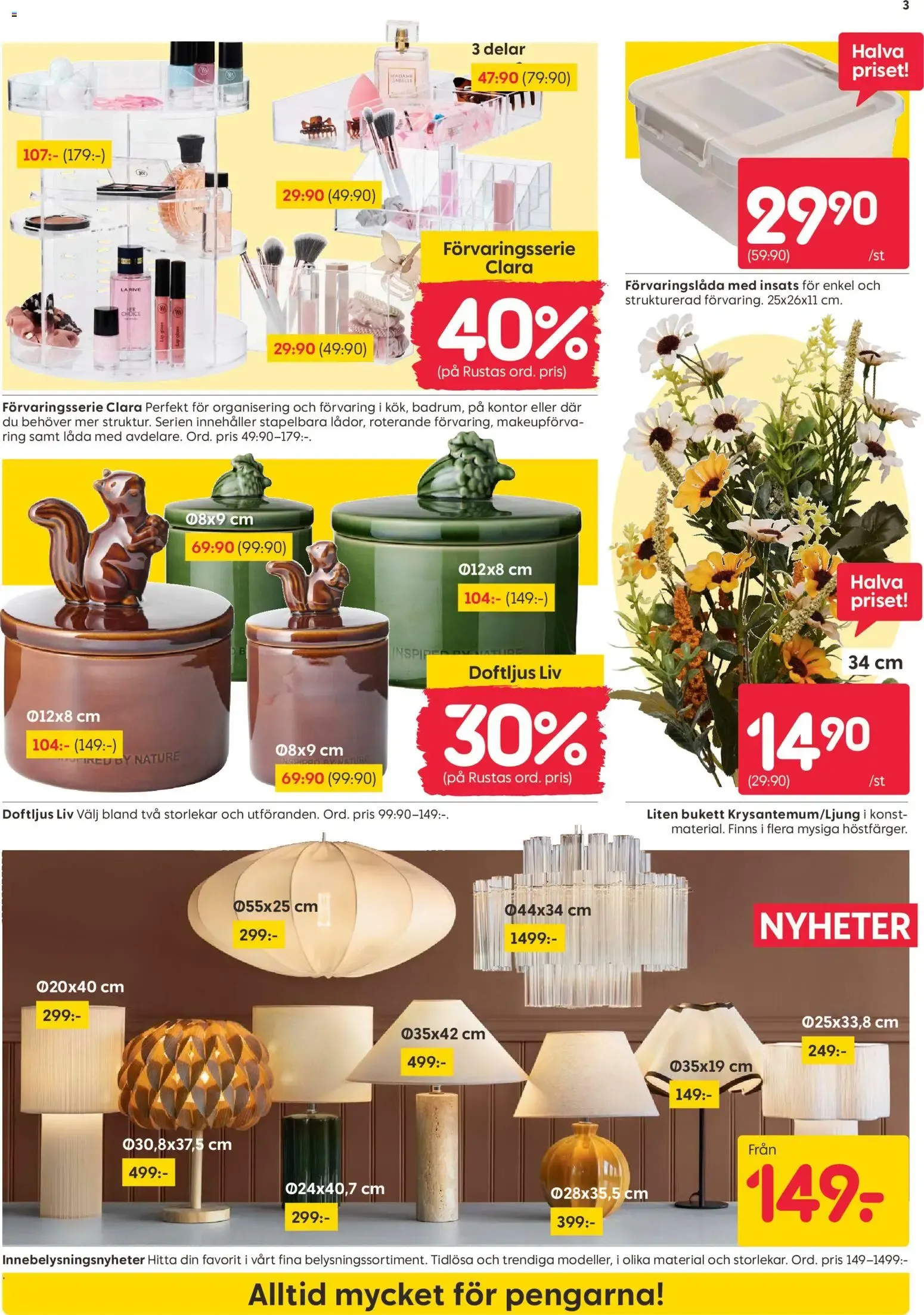 Rusta erbjudanden från 10/08/2026 - 16/08/2026 > Reklamblad nuvarande rabatter från 10 augusti till 16 augusti 2026 - Reklamblad sidor 3