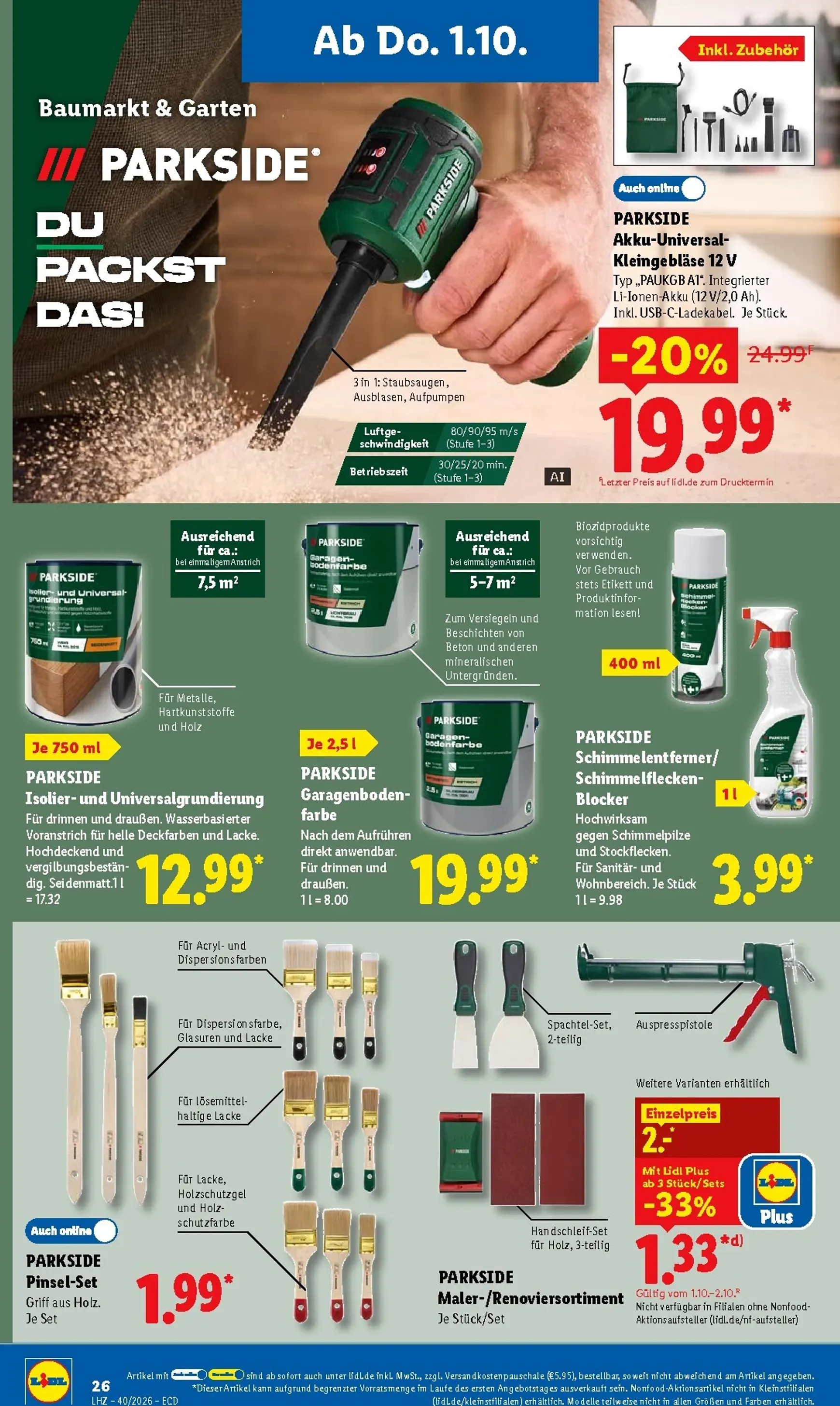 Lidl Prospekt nächste Woche – von Montag 28.09.2026 bis Freitag 02.10.2026 von 28. September bis 2. Oktober 2026 - Prospekt seite 43