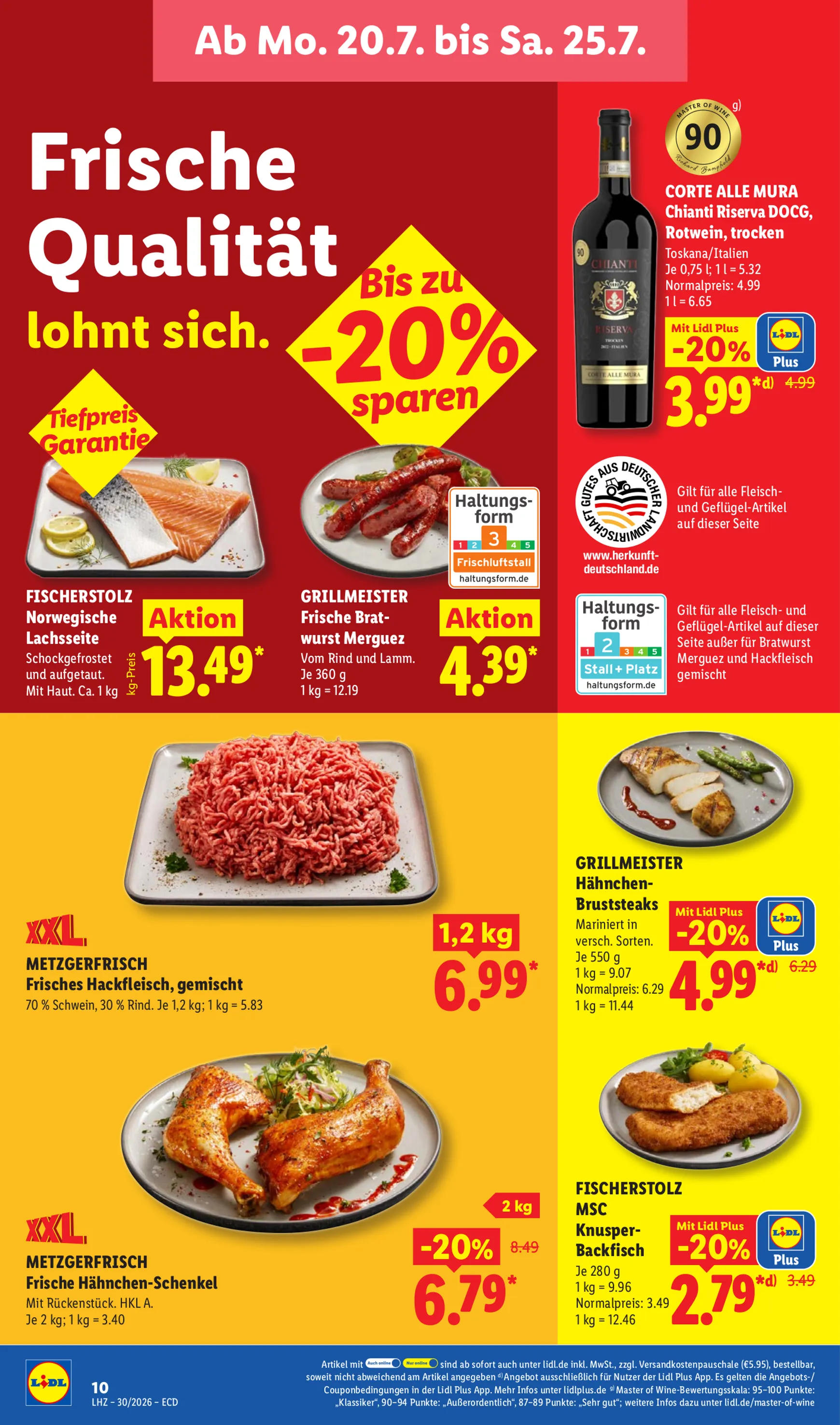 Lidl: Sparen beim Preisführer von 20. Juli bis 25. Juli 2026 - Prospekt seite 21