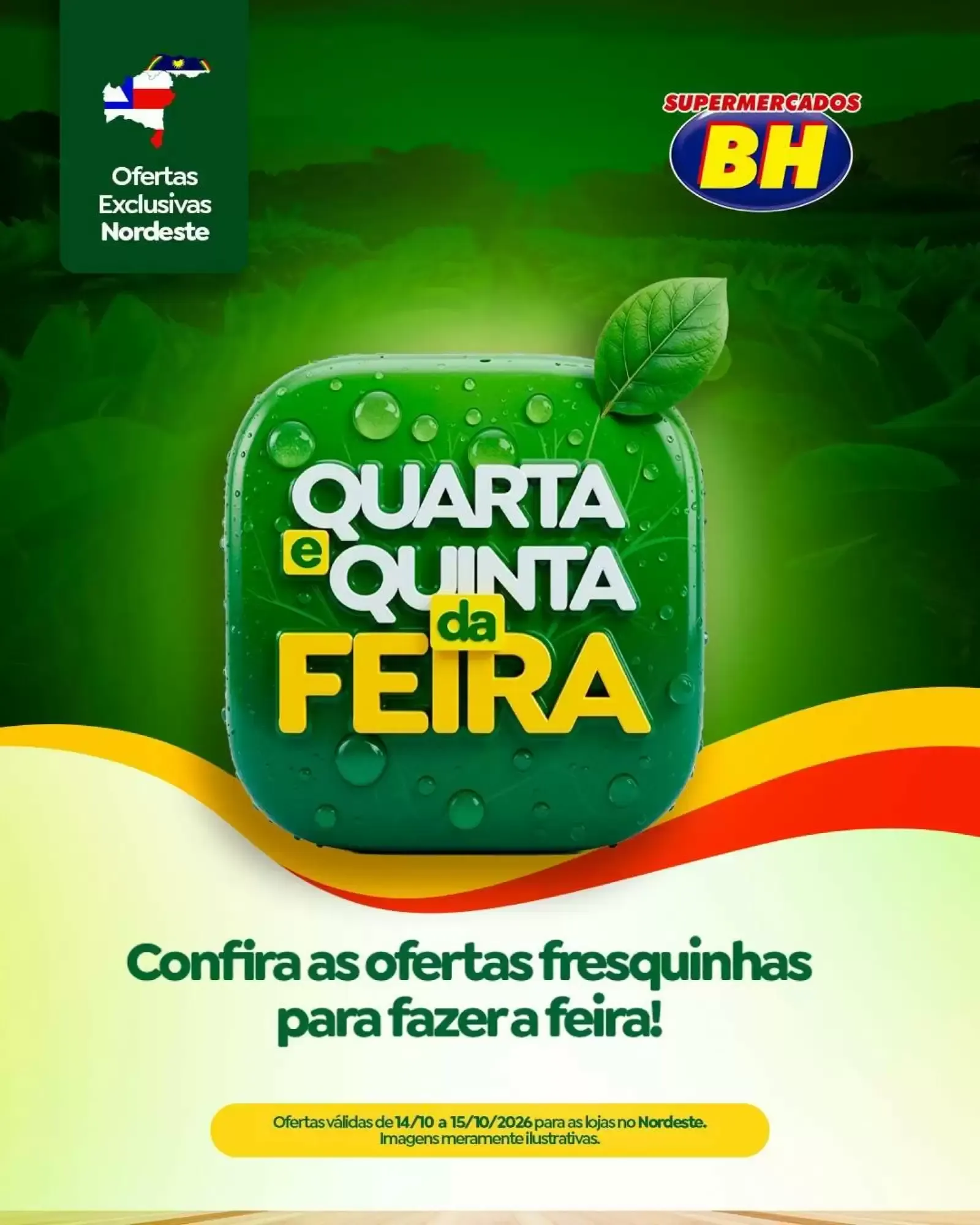 Encarte de Quarta e Quinta da Feira Supermercados BH 14 de outubro até 15 de outubro 2026 - Pagina 1
