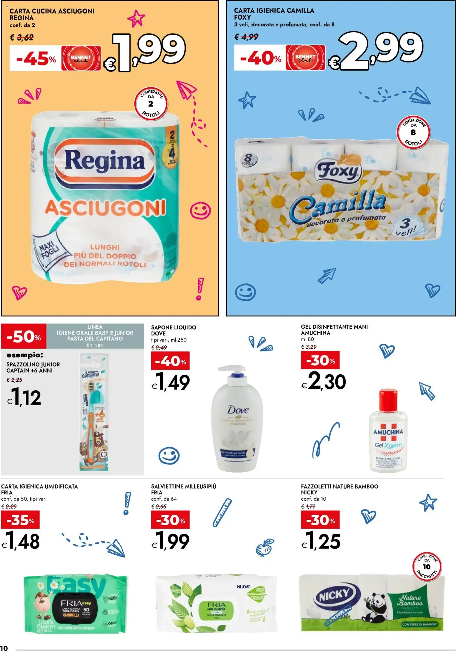 Nuovo bennet volantino Scuola dal 27/08/2026 > offerte anteprima 🛍️ da 27 agosto a 8 settembre di 2026 - Pagina del volantino 10
