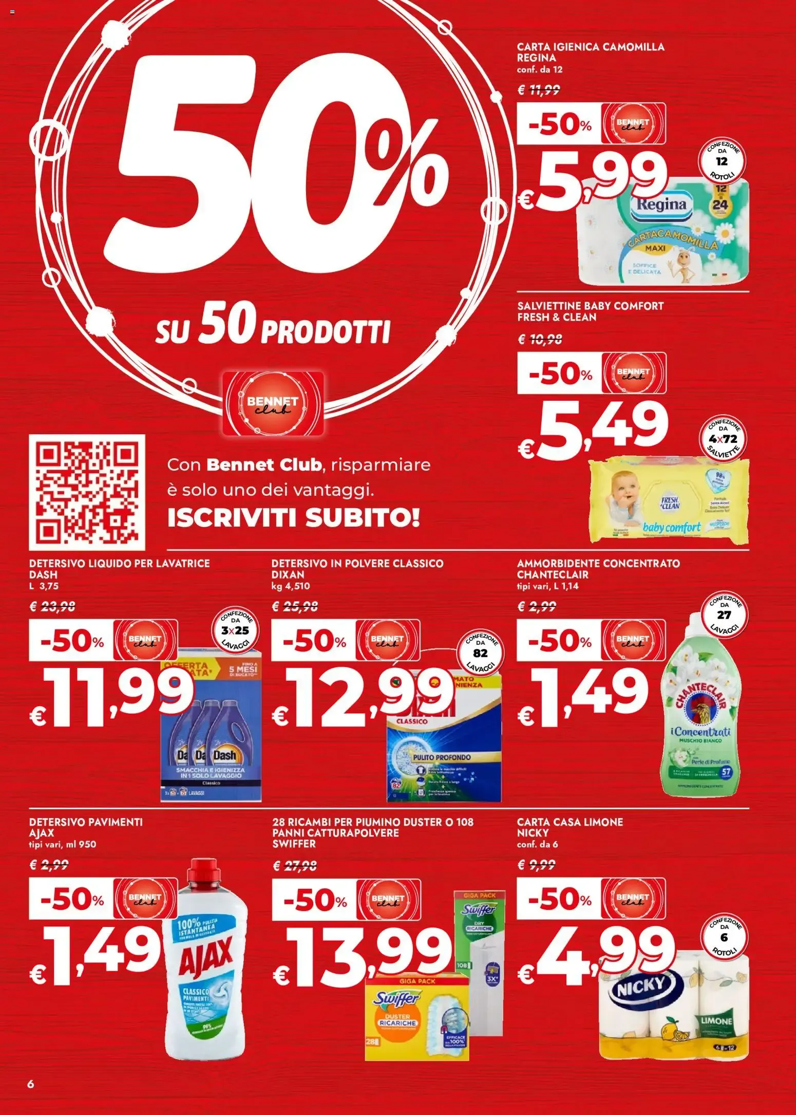Bennet: 50% en 50 Productos da 30 luglio a 12 agosto di 2026 - Pagina del volantino 6