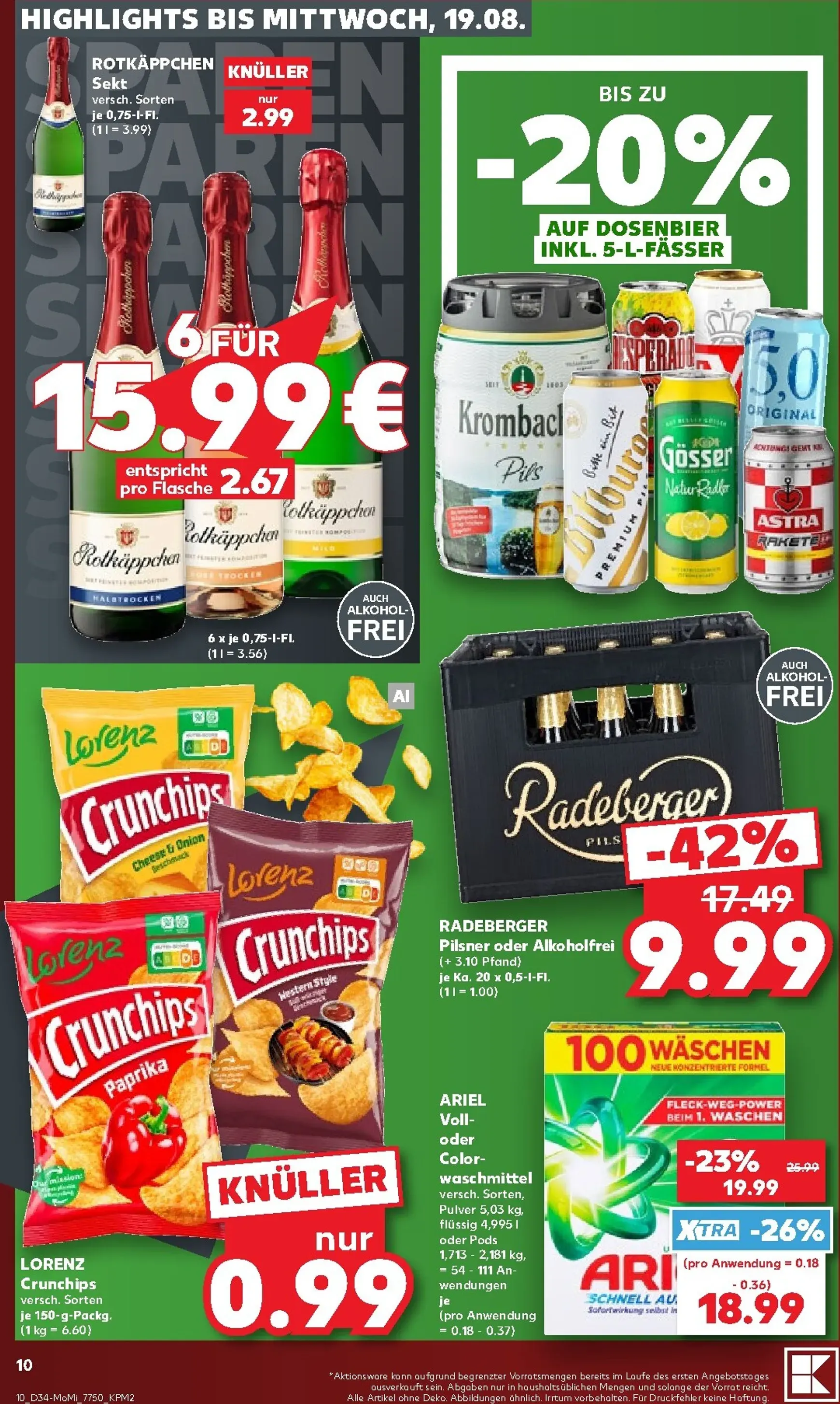 Kaufland - Richtig Sparen Prospekt nächste Woche – von Montag 17.08.2026 bis Mittwoch 19.08.2026 von 17. August bis 19. August 2026 - Prospekt seite 10