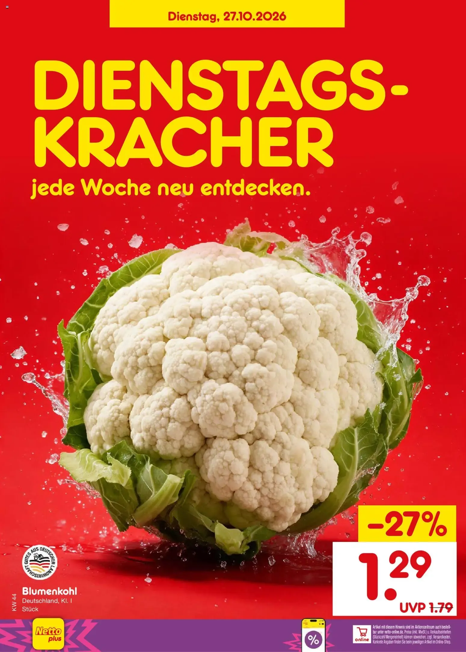 Netto Marken-Discount Prospekt (ab 26.10.2026) » Angebote von 26. Oktober bis 30. Oktober 2026 - Prospekt seite 8