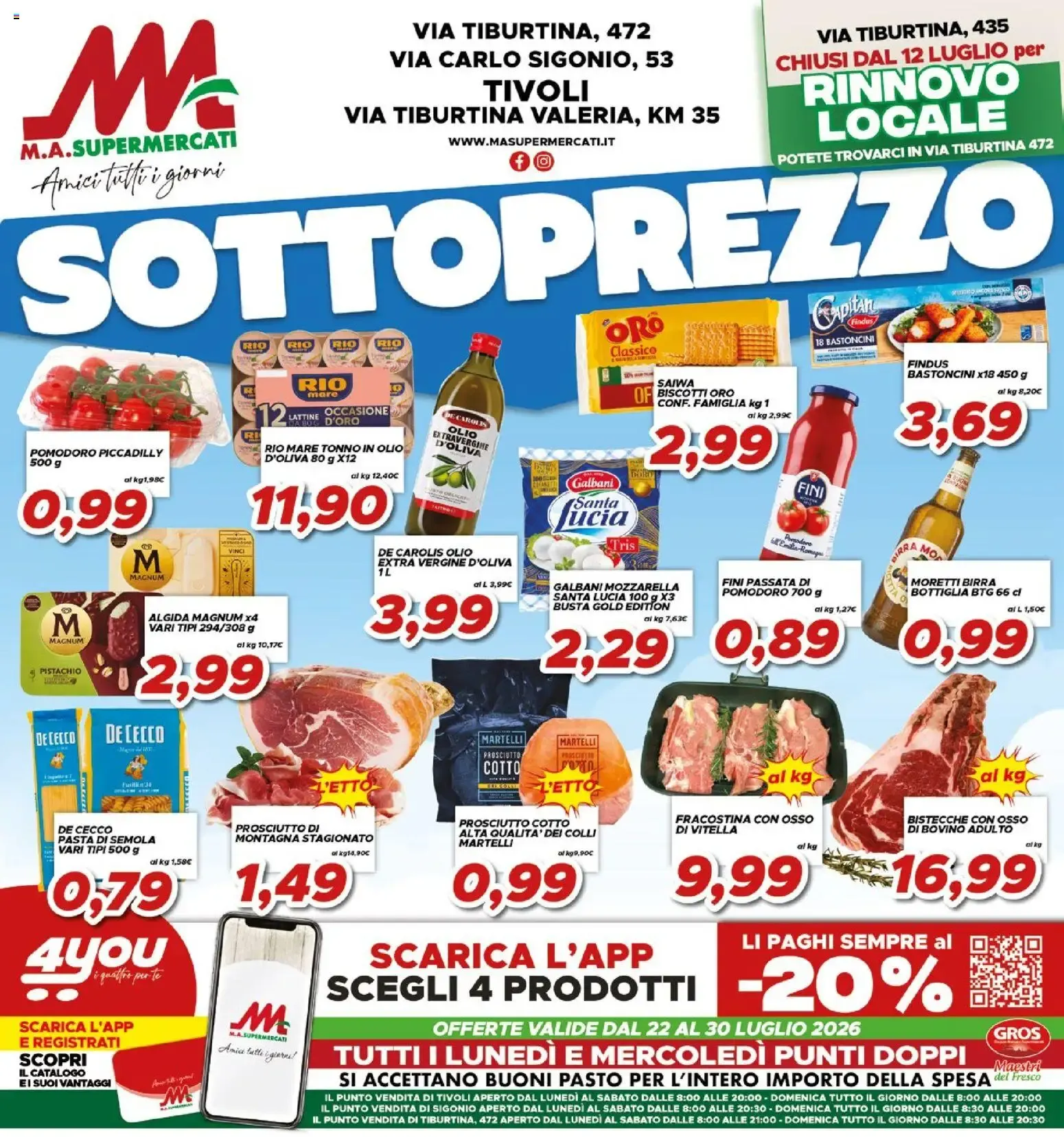 Ma Supermercati volantino dal 22/07/2026 - online Offerte da 22 luglio a 30 luglio di 2026 - Pagina del volantino 1