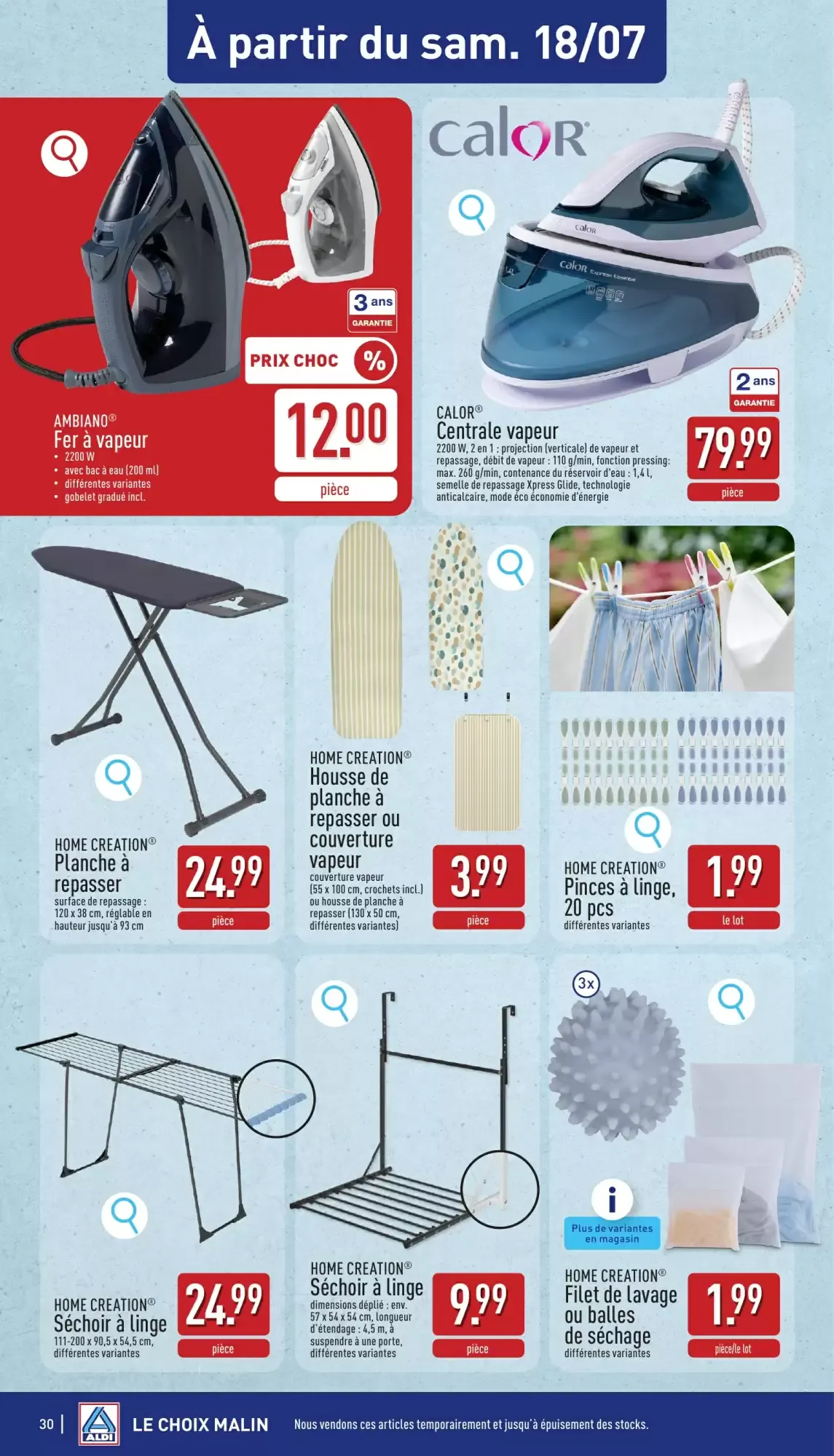 ALDI Dépliant du 13/07 au 18/07 van 13 juli tot 18 juli 2026 - folder pagina 30