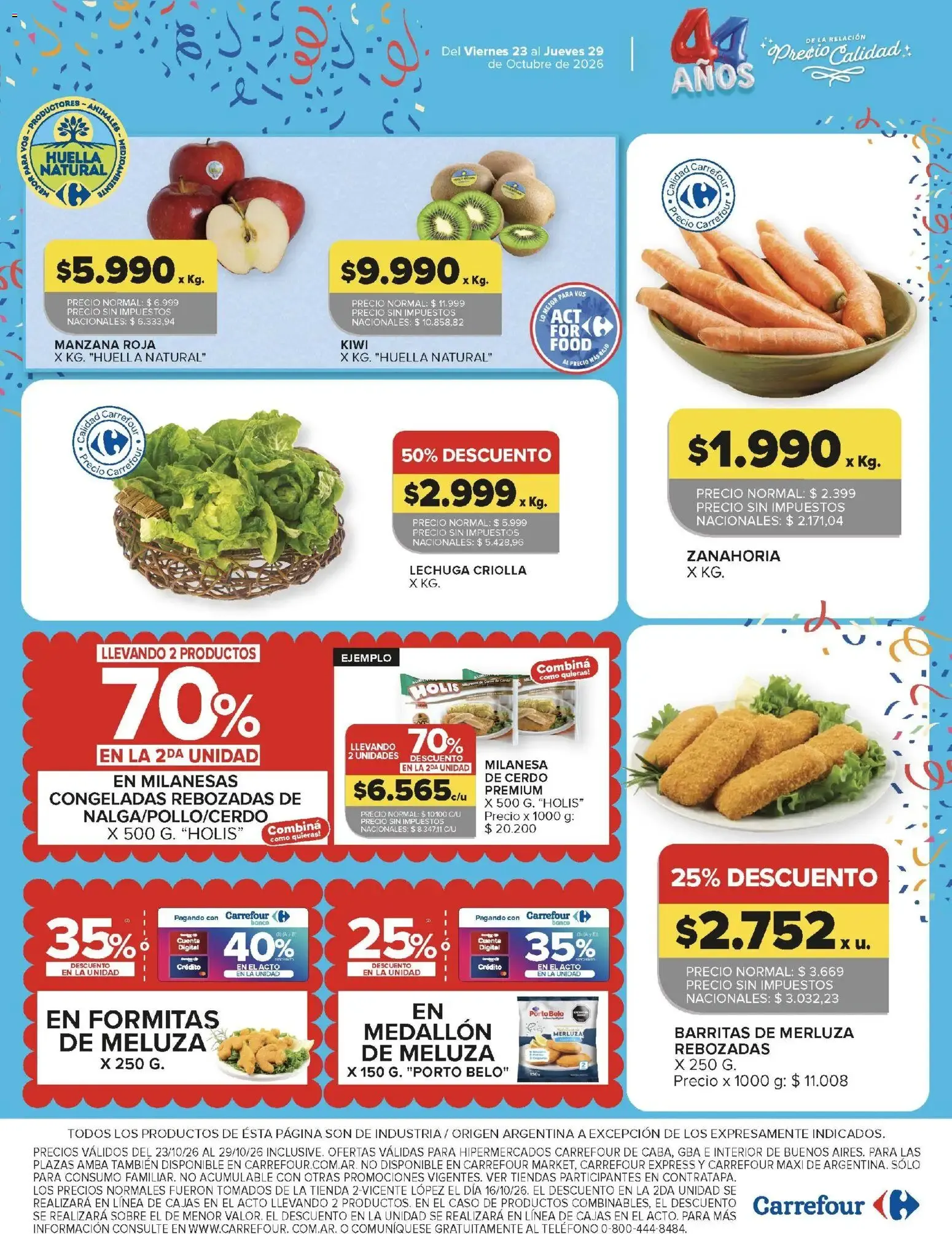 Ofertas de Carrefour: 4ta Semana de Festejos - 44 Años de Precio y Calidad 23 de octubre al 29 de octubre 2026 - Página 19 del catálogo
