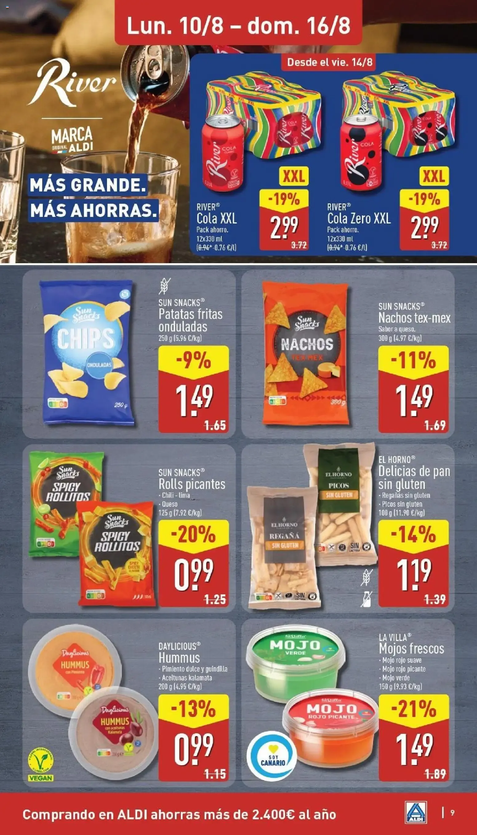 Catálogo de Aldi: Frescura a precios para tirarse a la piscina. 10 de agosto al 16 de agosto 2026 - Página 9