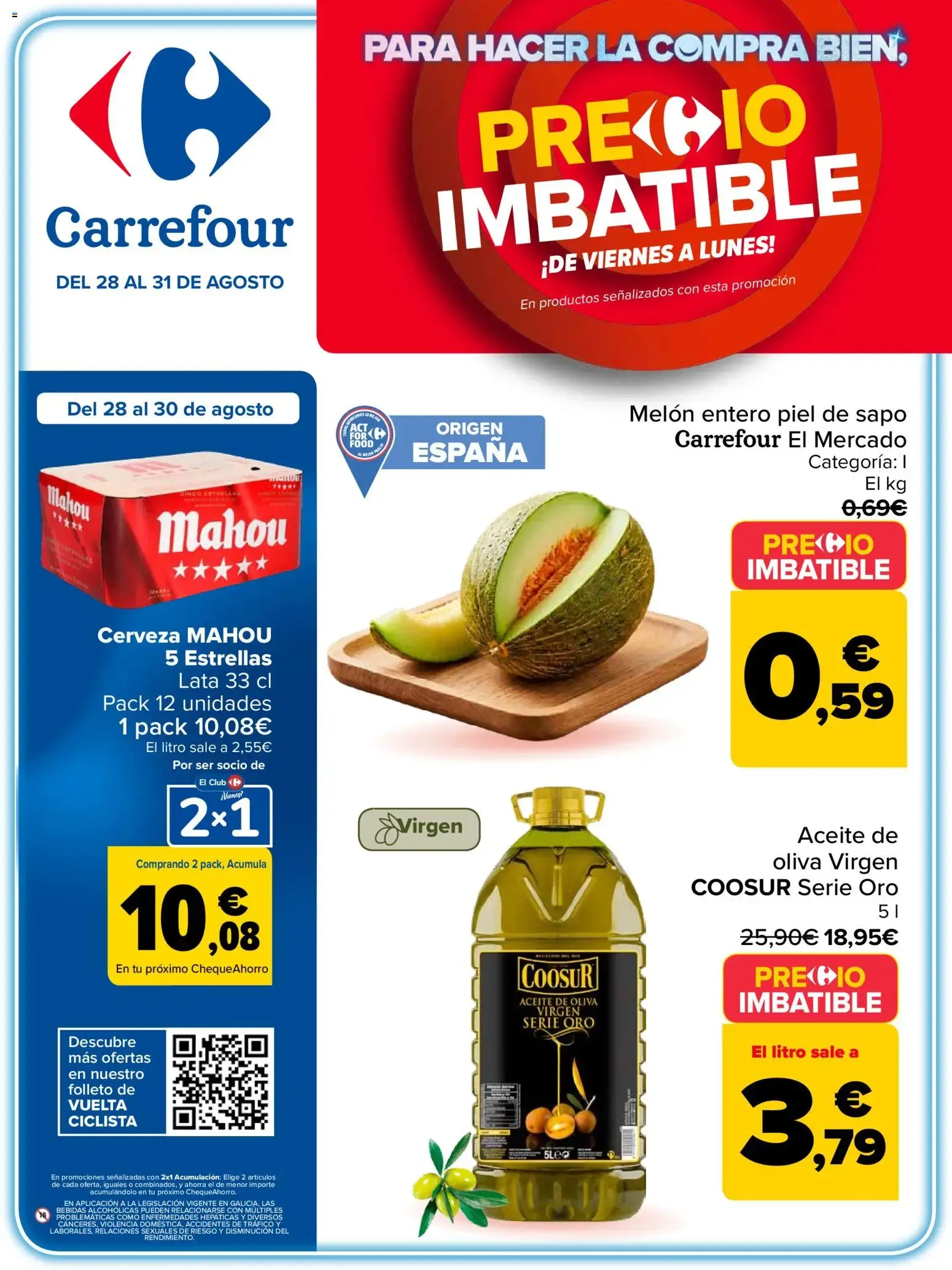 Catálogo de Carrefour Precio Imbatible del 28/08/2026 | Catálogo 28 de agosto al 31 de agosto 2026 - Página 1