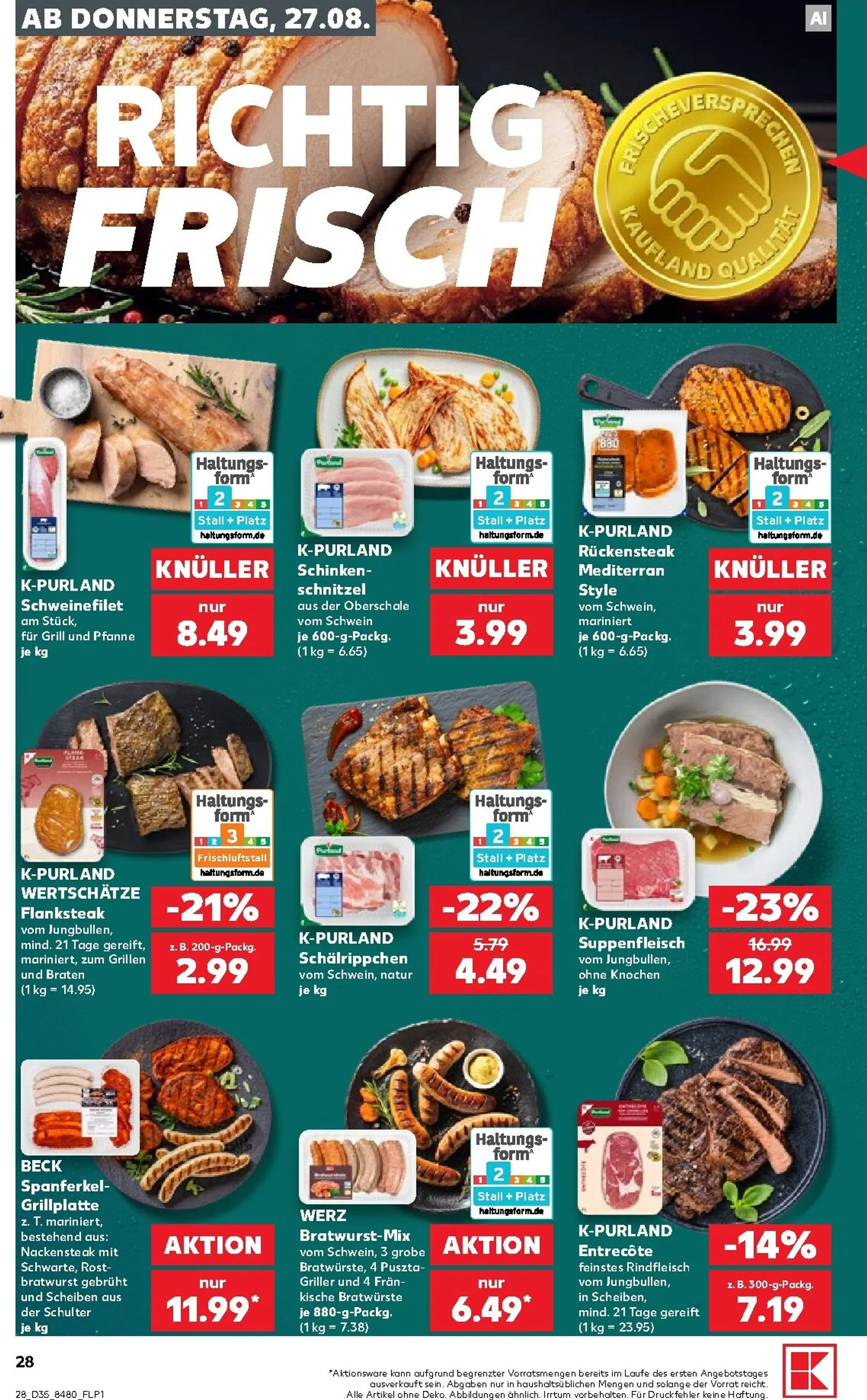 Kaufland Prospekt nächste Woche – von Donnerstag 27.08.2026 bis Mittwoch 02.09.2026 von 27. August bis 2. September 2026 - Prospekt seite 29
