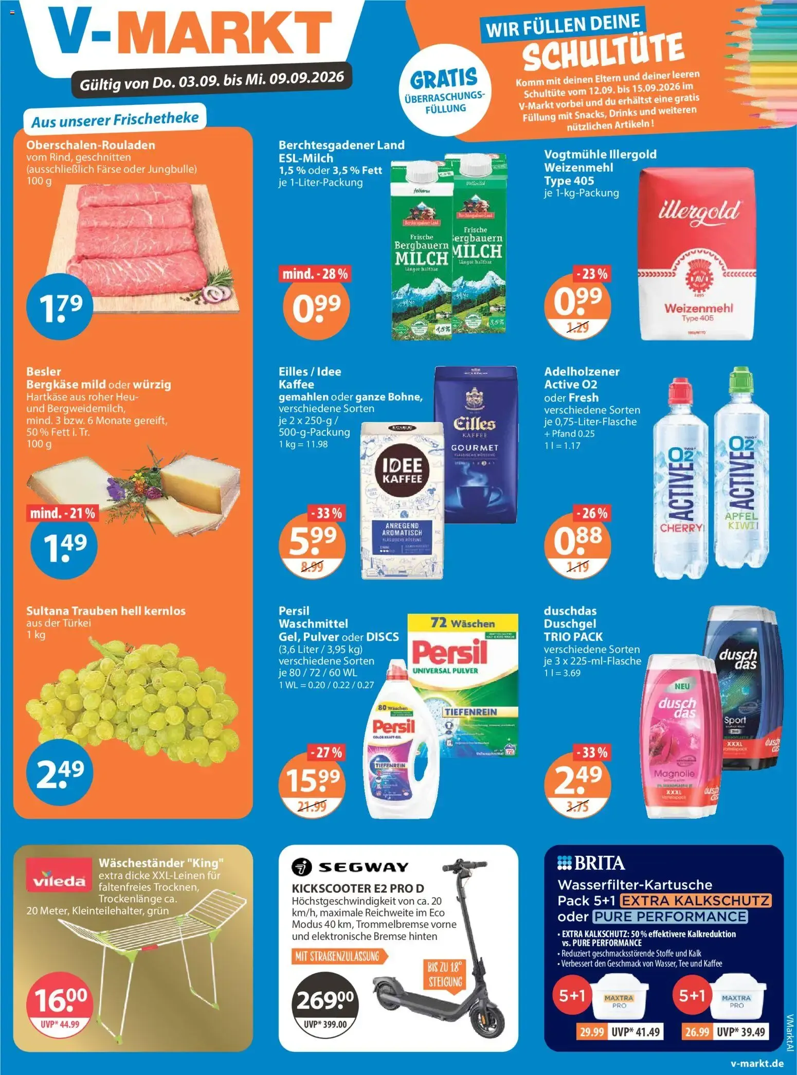 Angebote V-Markt Angebote (ab 03.09.2026) von 3. September bis 9. September 2026 - Prospekt seite 1