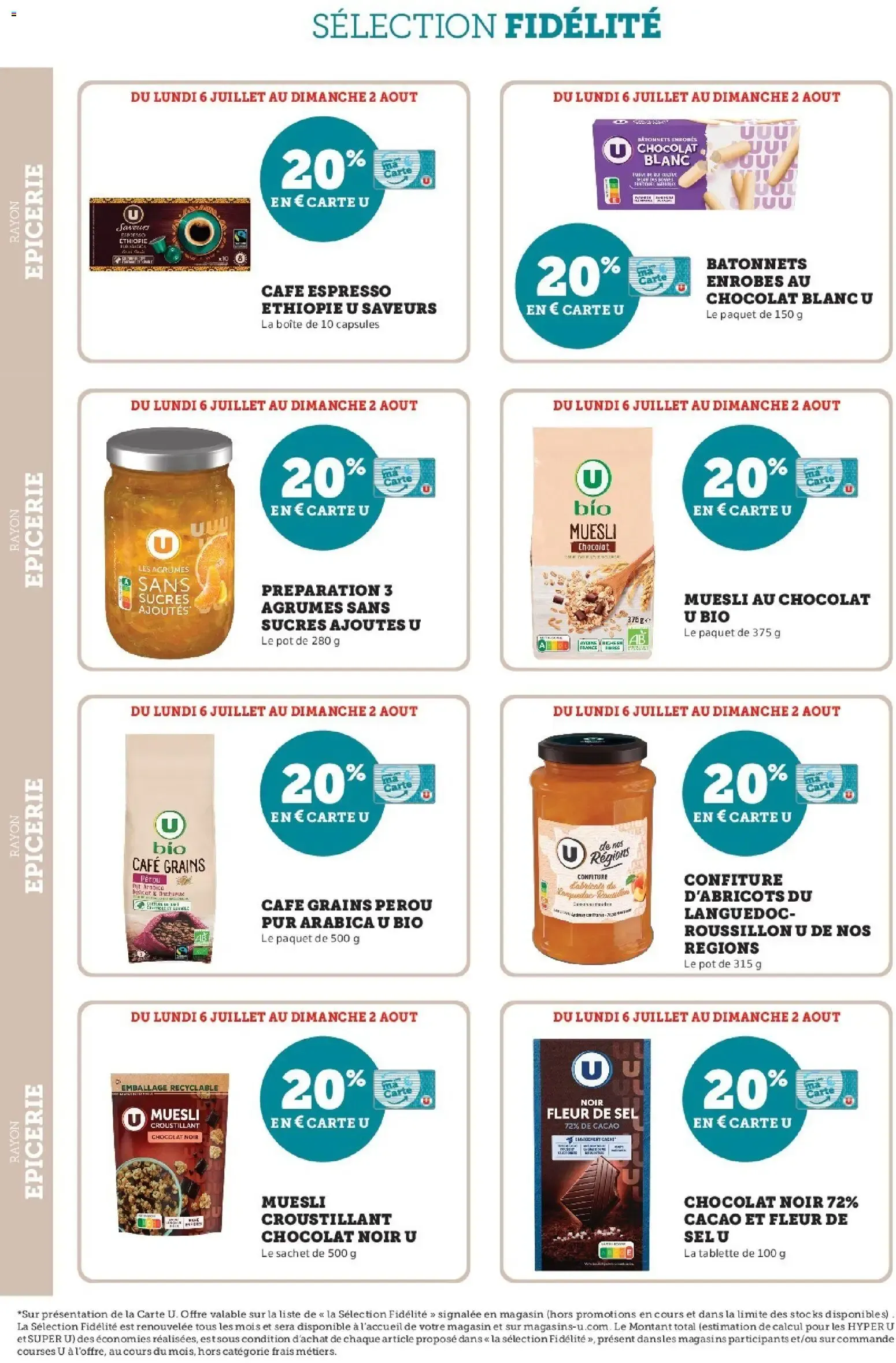 Hyper U - Ma sélection Carte U Juillet à partir du 06/07/2026 - promo en ligne du 6 juillet au 2 août 2026 - Catalogue page 16