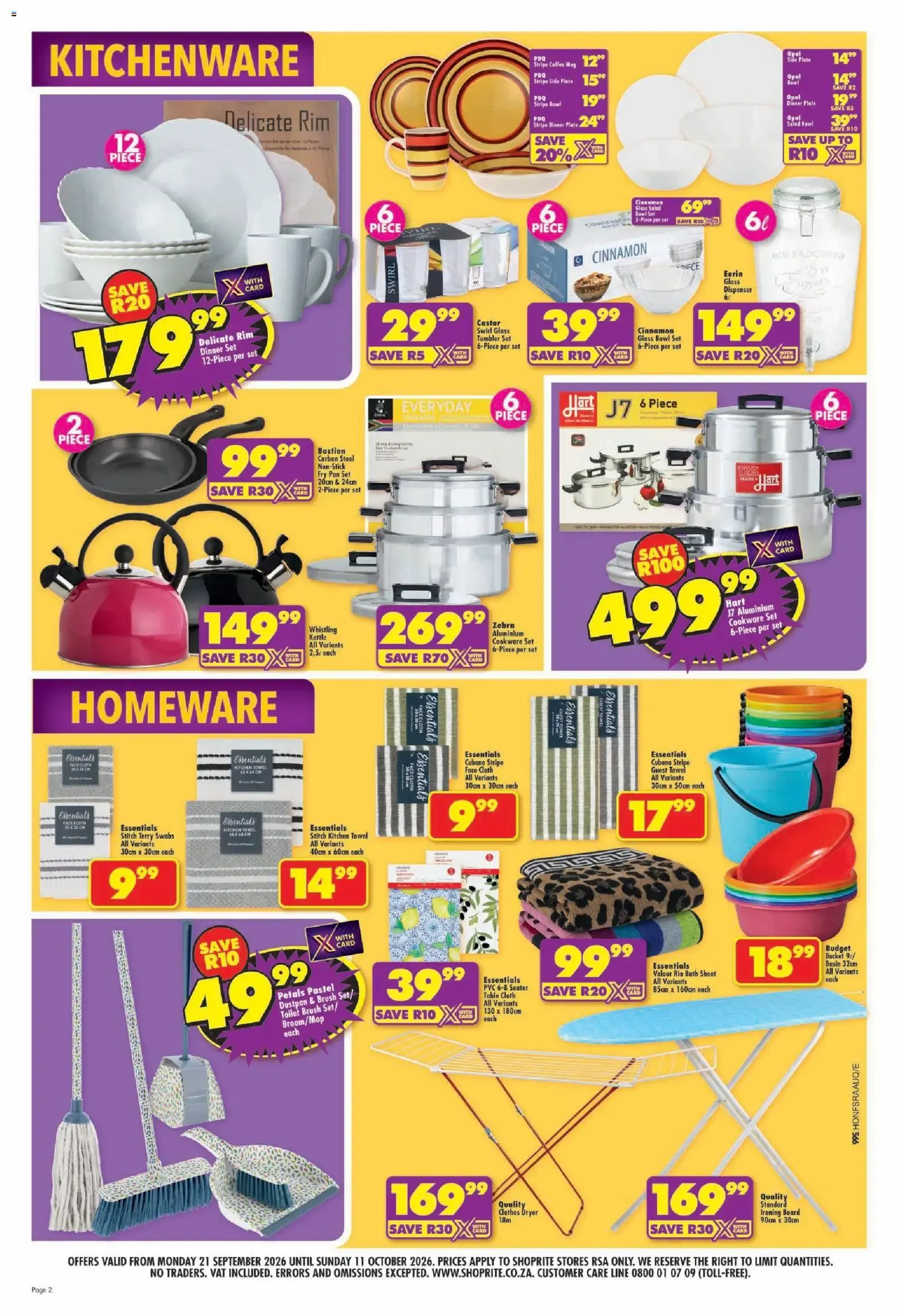 Shoprite Spring Leaflet (21/09/2026 - 11/10/2026) → Online Catalogue from 21 September to 11 October 2026 - Catalogue Page 2