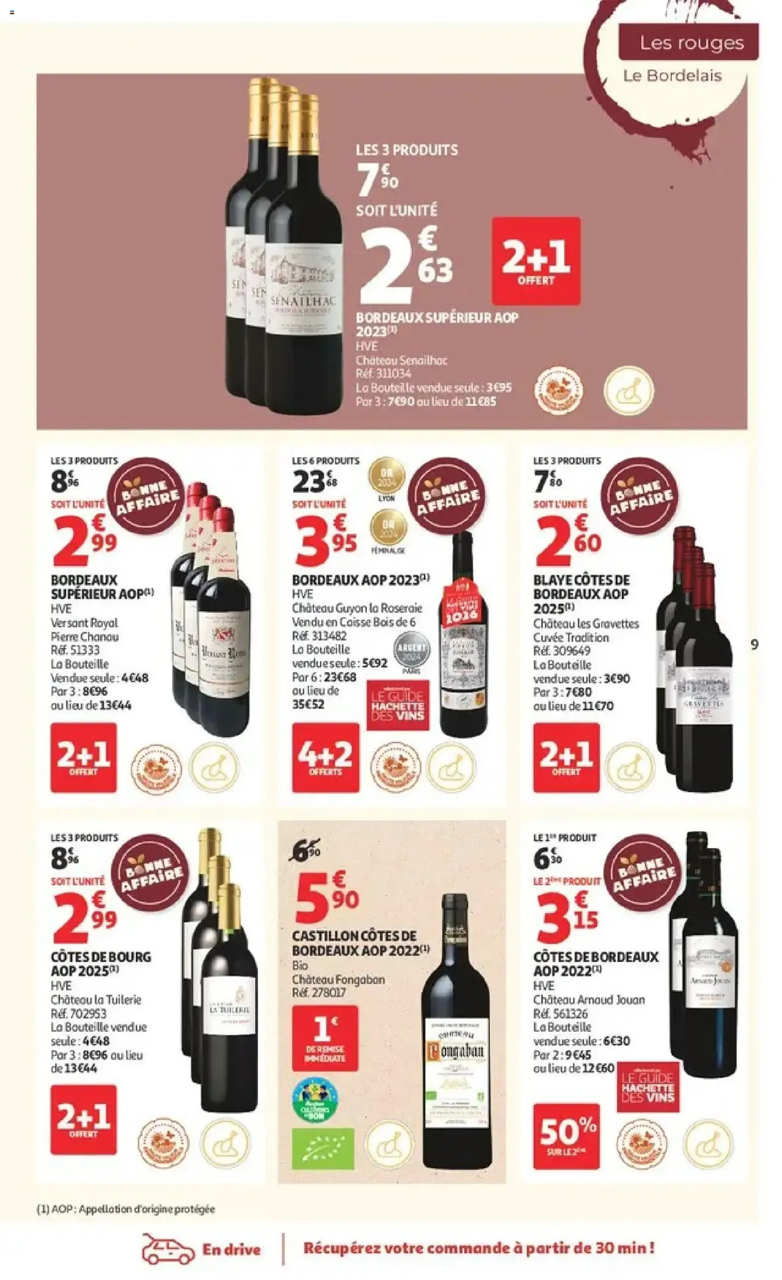 Auchan - Foire aux vins à partir du 25/09/2026 - promo en ligne du 25 septembre au 10 octobre 2026 - Catalogue page 9