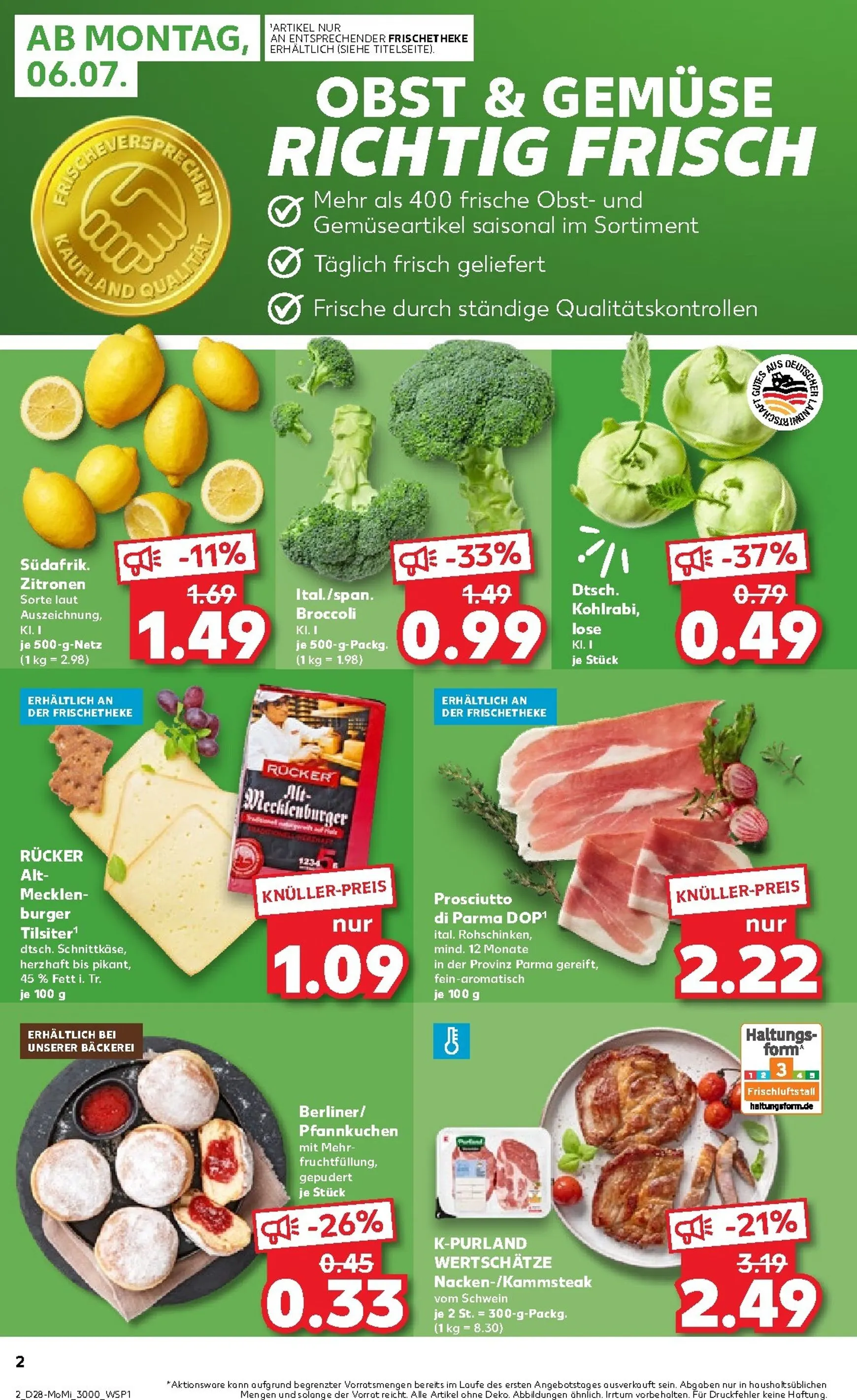 Kaufland - Angebote ab Montag Prospekt nächste Woche – von Montag 06.07.2026 bis Mittwoch 08.07.2026 von 6. Juli bis 8. Juli 2026 - Prospekt seite 2
