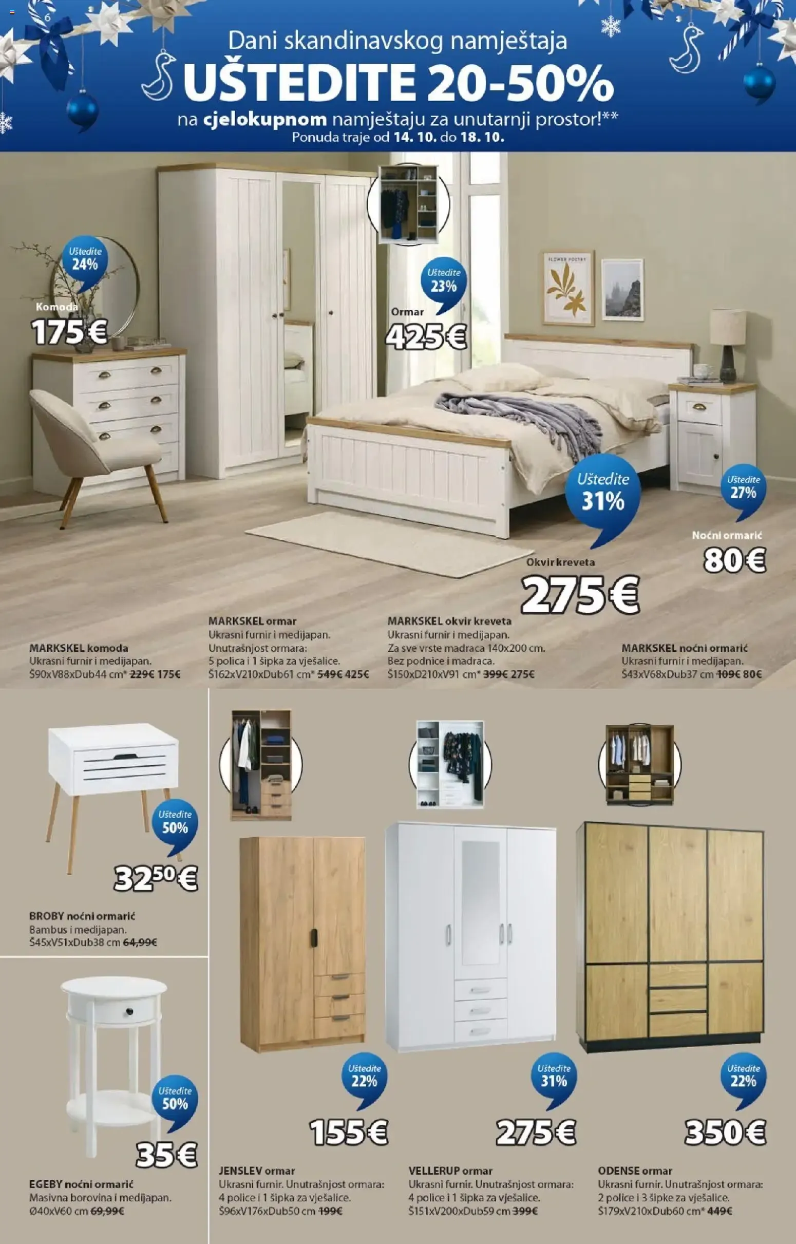 Katalog JYSK: Izvršne skandinavske božićne ponude i popusti do 50% en muebles od 14. listopada do 29. studenoga 2026. - Pregled Stranica 6