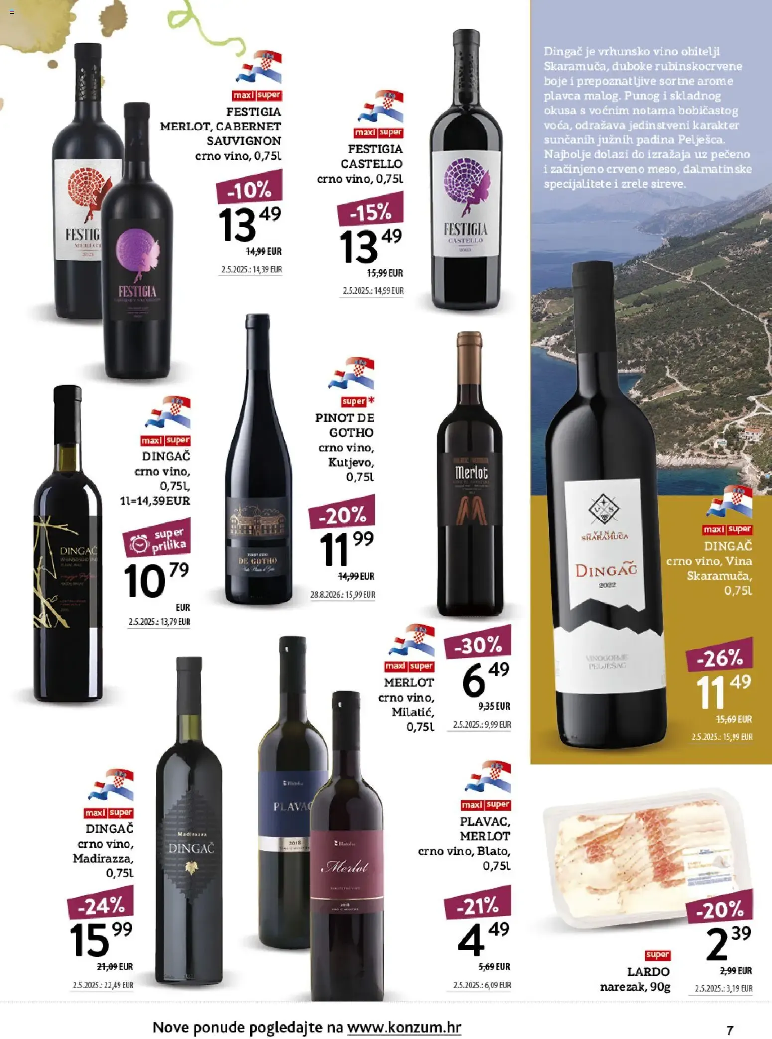 Katalog Konzum Katalog Vino od 12. listopada do 25. listopada 2026. - Pregled Stranica 7