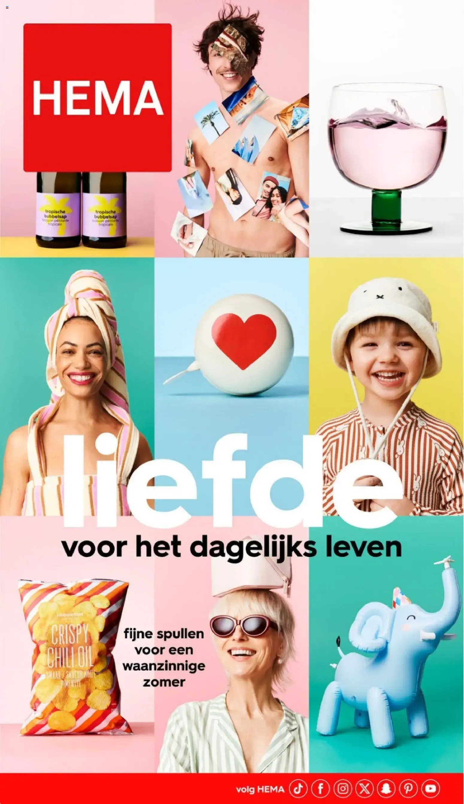 HEMA: Liefde voor het dagelijks leven / Fijne spullen voor een waanzinnige zomer van 1 juni tot 14 juni 2026 - Folder pagina 1