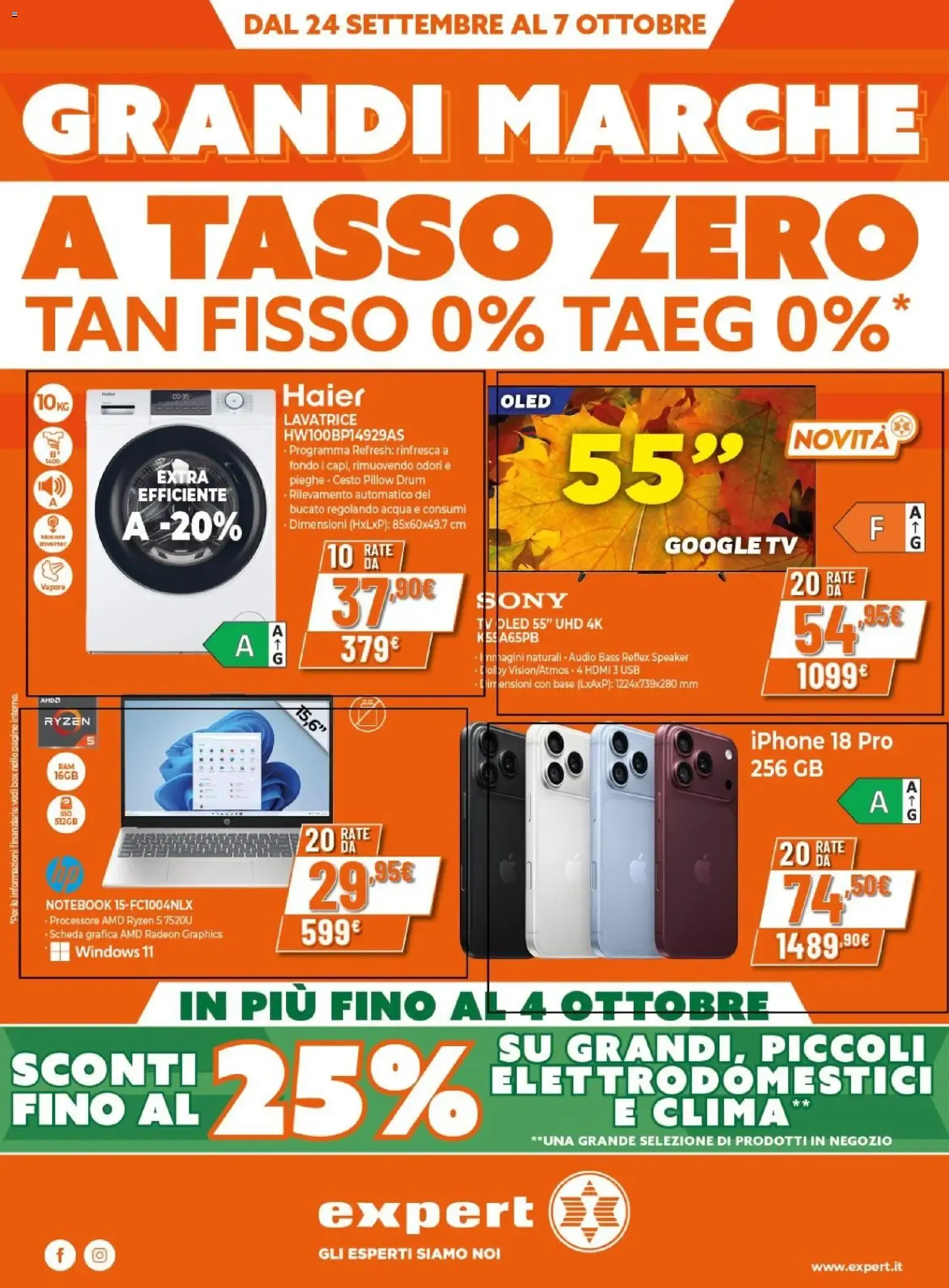 Grandi Marche a Tasso Zero da 24 settembre a 7 ottobre di 2026 - Pagina del volantino 1