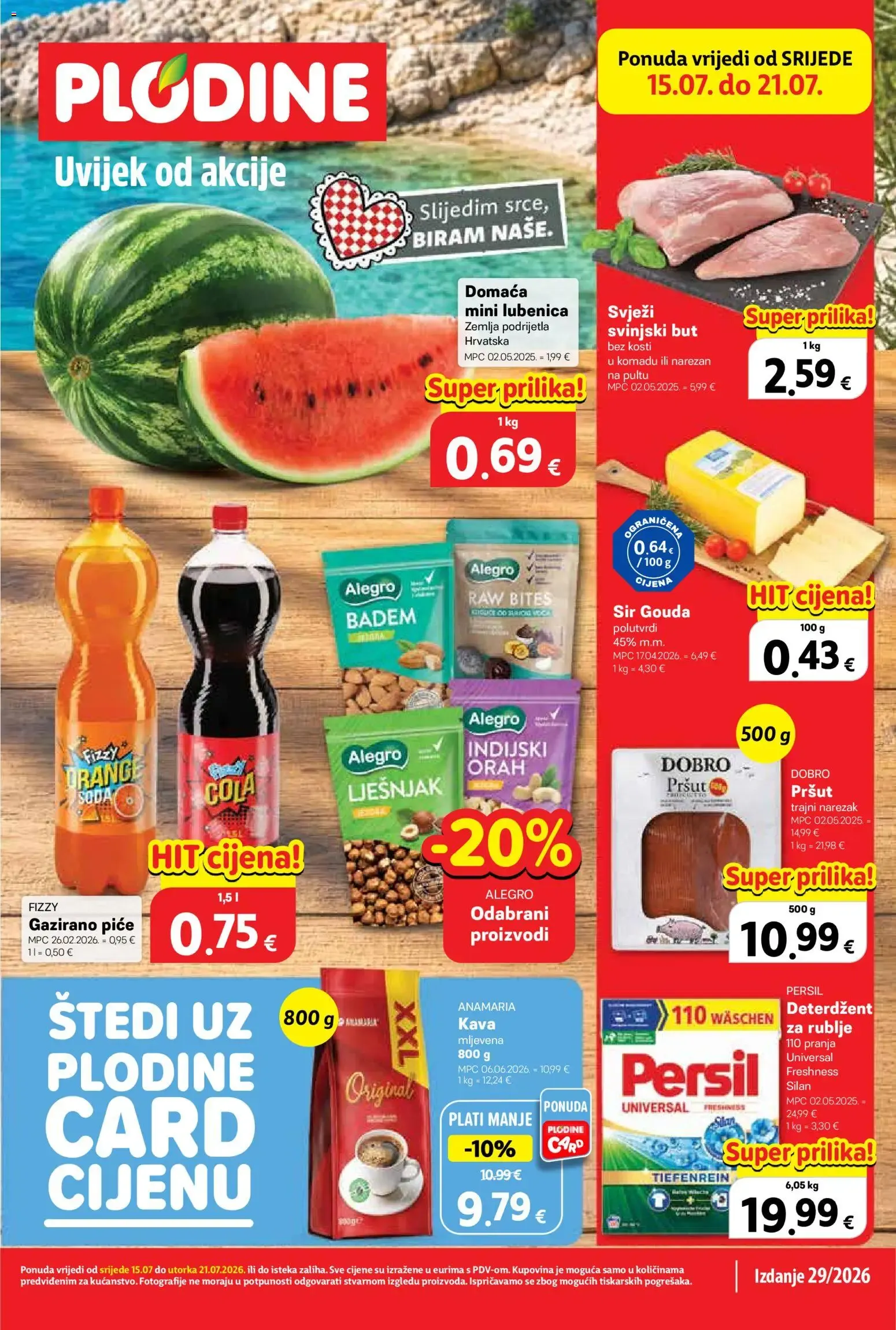 Katalog Plodine - Uvijek od akcije od 15. srpnja do 21. srpnja 2026. - Pregled Stranica 1