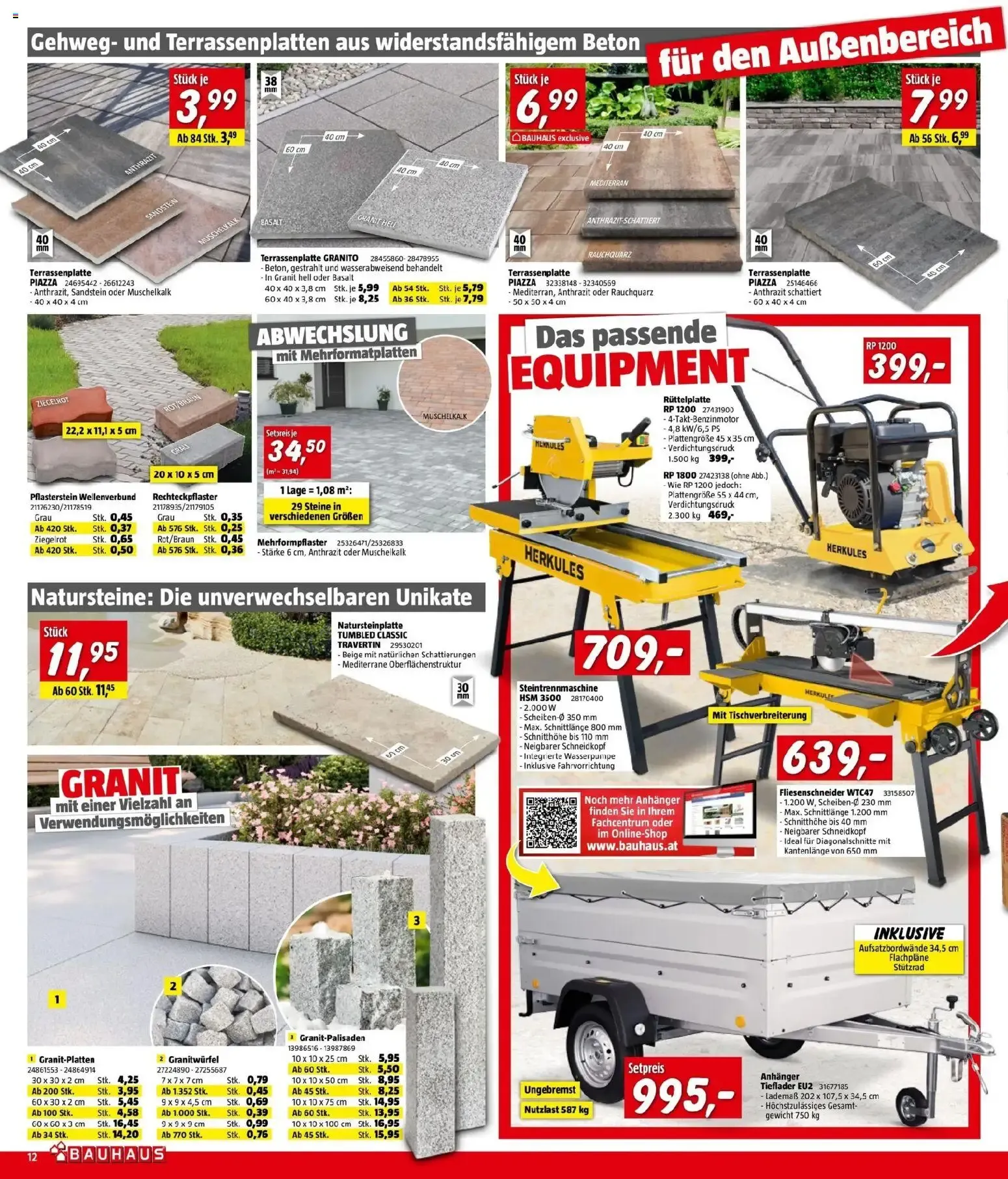 Bauhaus Pasching, Wels, Steyr von 22.07.2026 - Aktuelle Angebote von 22. Juli bis 11. August 2026 - Flugblätt seite  12