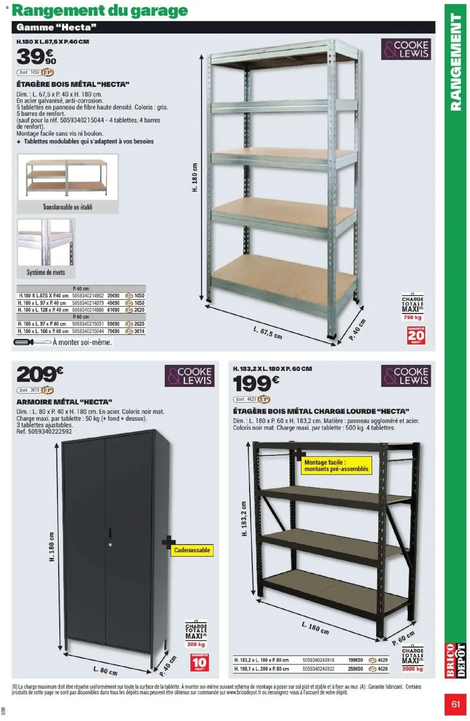 L'OFFICIEL DU BRICOLAGE - Automne du 17 septembre au 1 octobre 2026 - Catalogue page 61