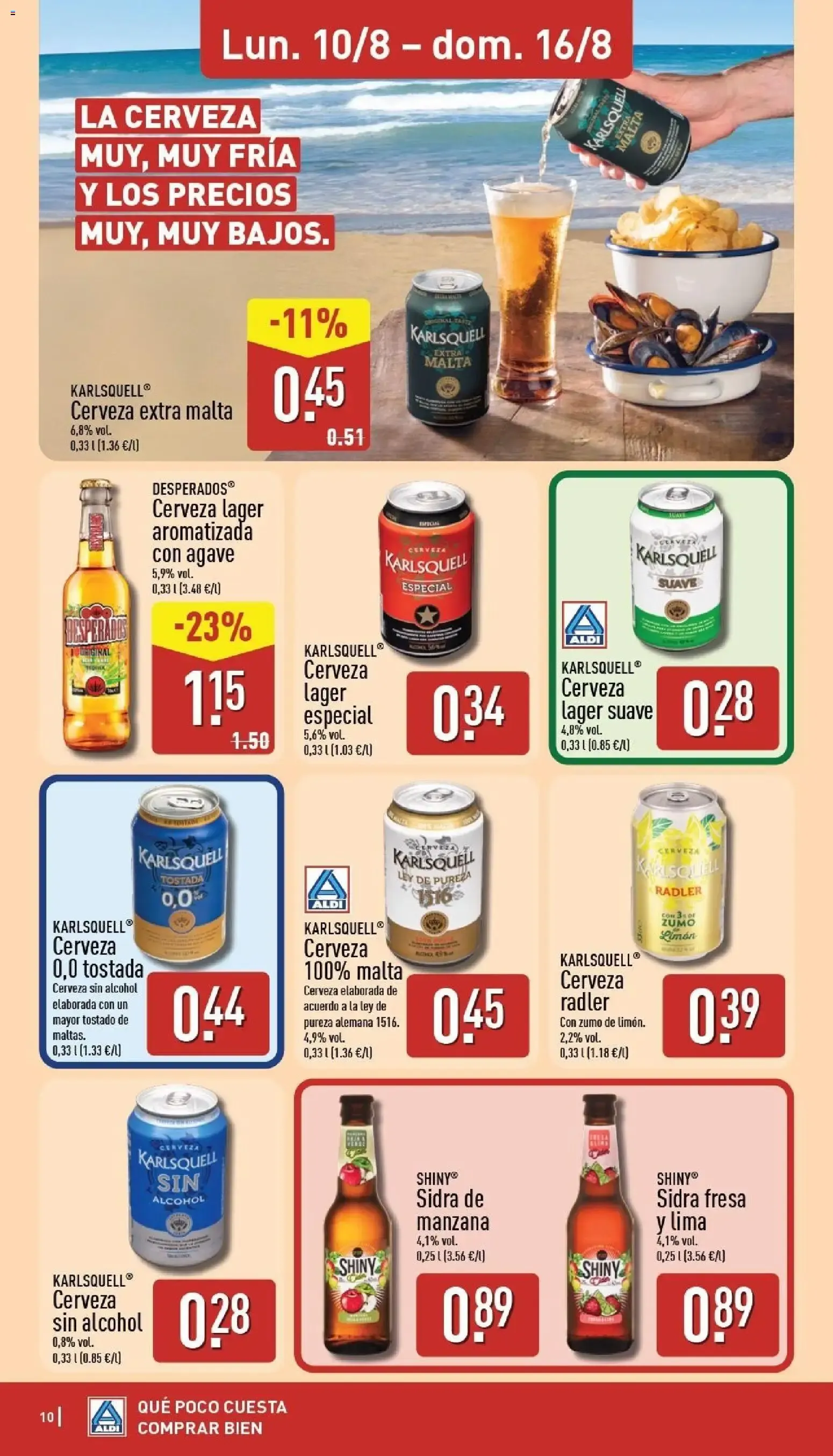 Catálogo de ALDI: Frescura a precios para tirarse a la piscina 10 de agosto al 16 de agosto 2026 - Página 10
