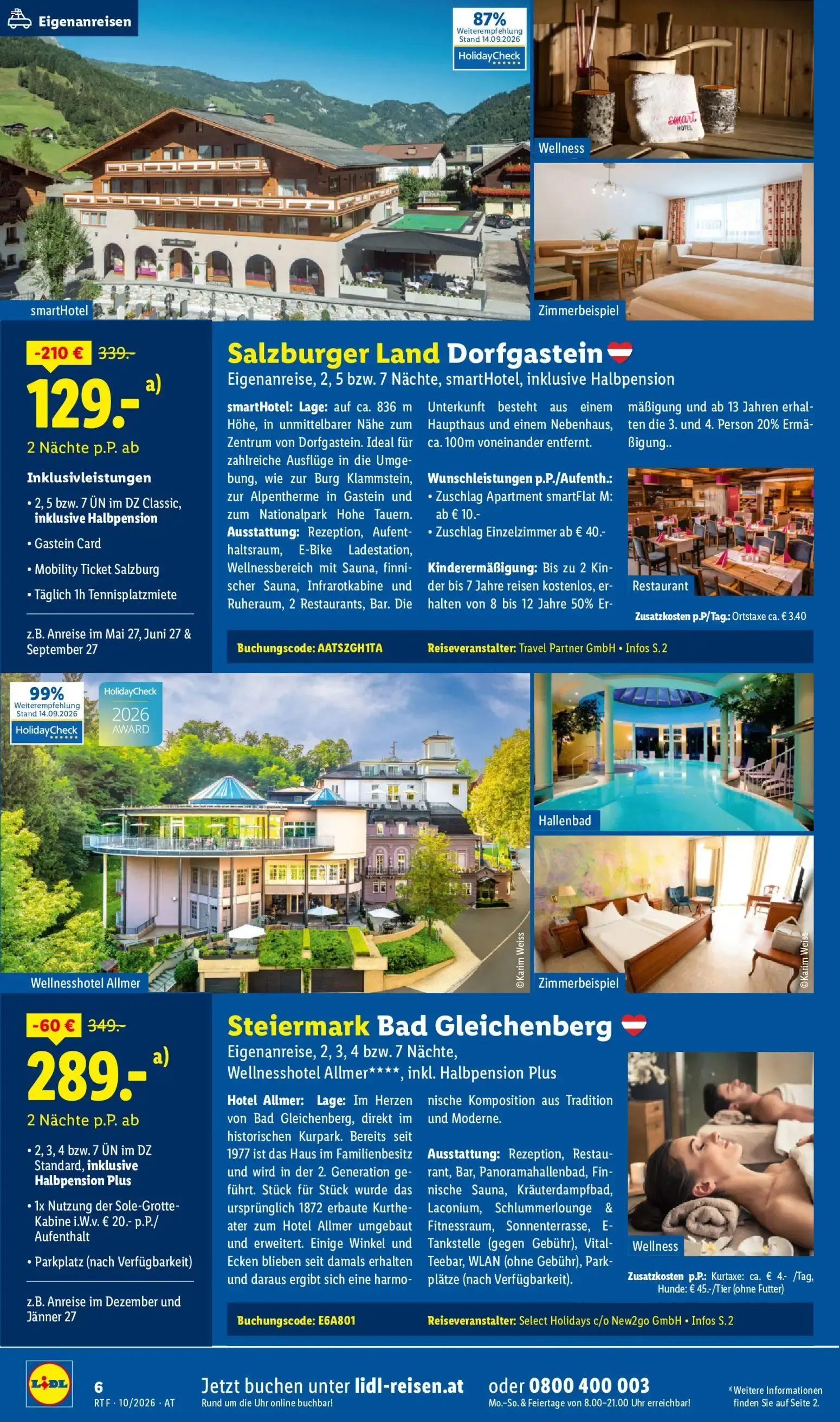 Lidl: Viel Urlaub für wenig Geld lohnt sich von 14. Oktober bis 15. November 2026 - Flugblätt seite 6