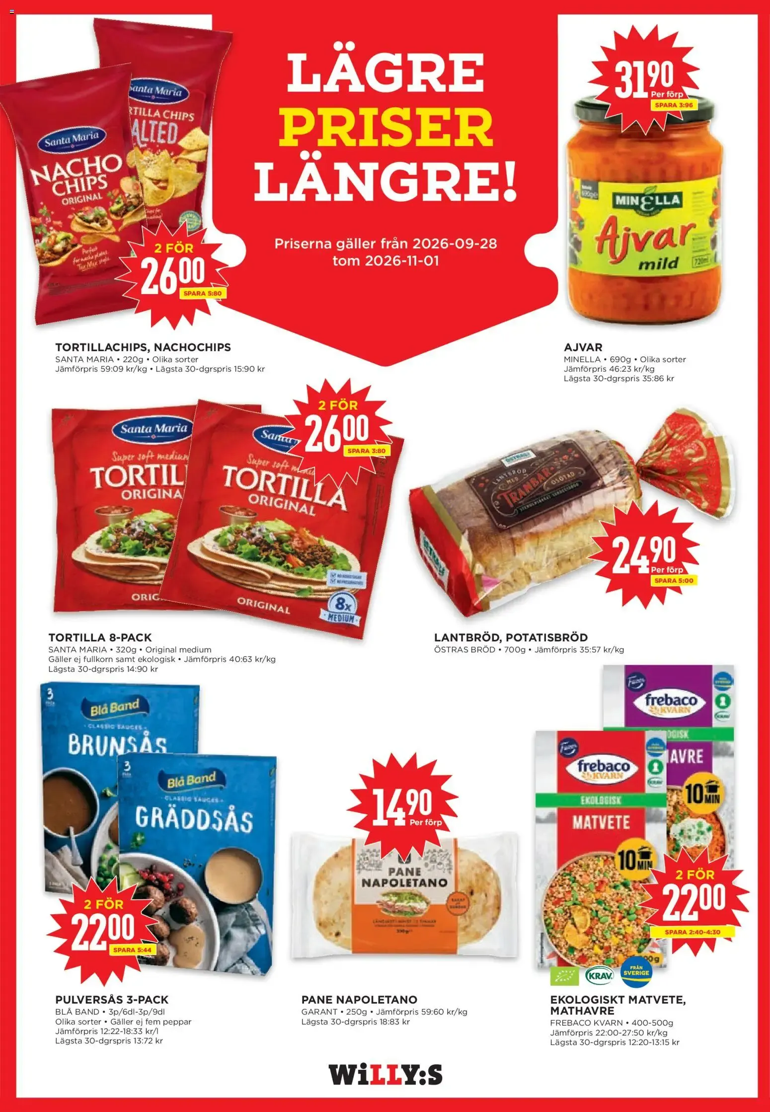 Willys erbjudanden från 19/10/2026 - 25/10/2026 > Reklamblad nuvarande rabatter från 19 oktober till 25 oktober 2026 - Reklamblad sidor 14