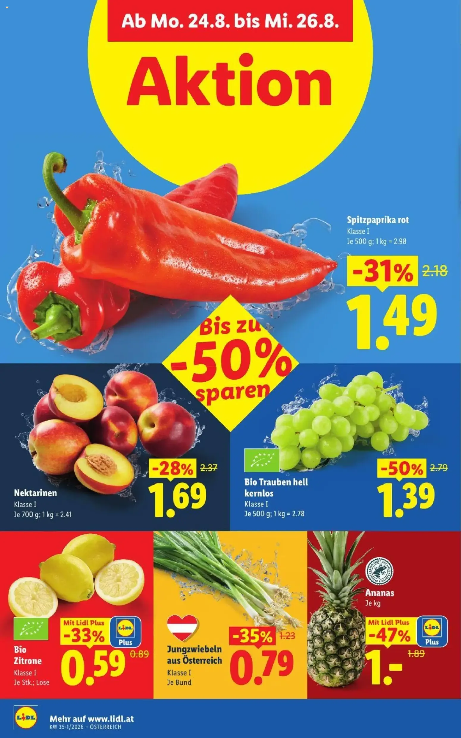 Mit Lidl Plus Österreichs günstigste Preise von 20. August bis 22. August 2026 - Flugblätt seite 40