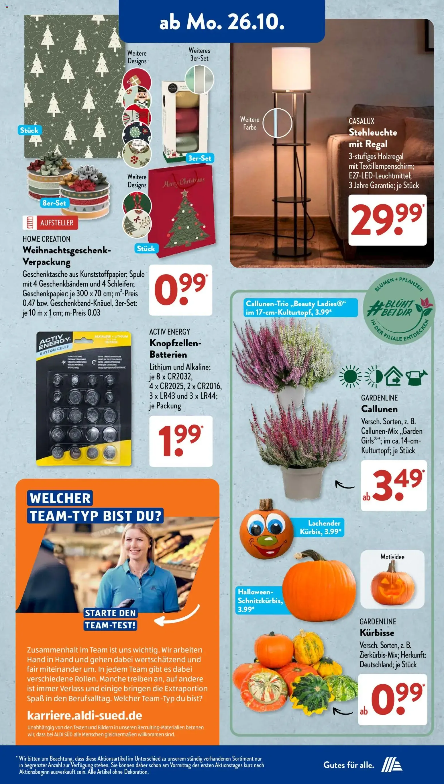 Aldi Süd Prospekt (ab 26.10.2026) zum Blättern von 26. Oktober bis 31. Oktober 2026 - Prospekt seite 3