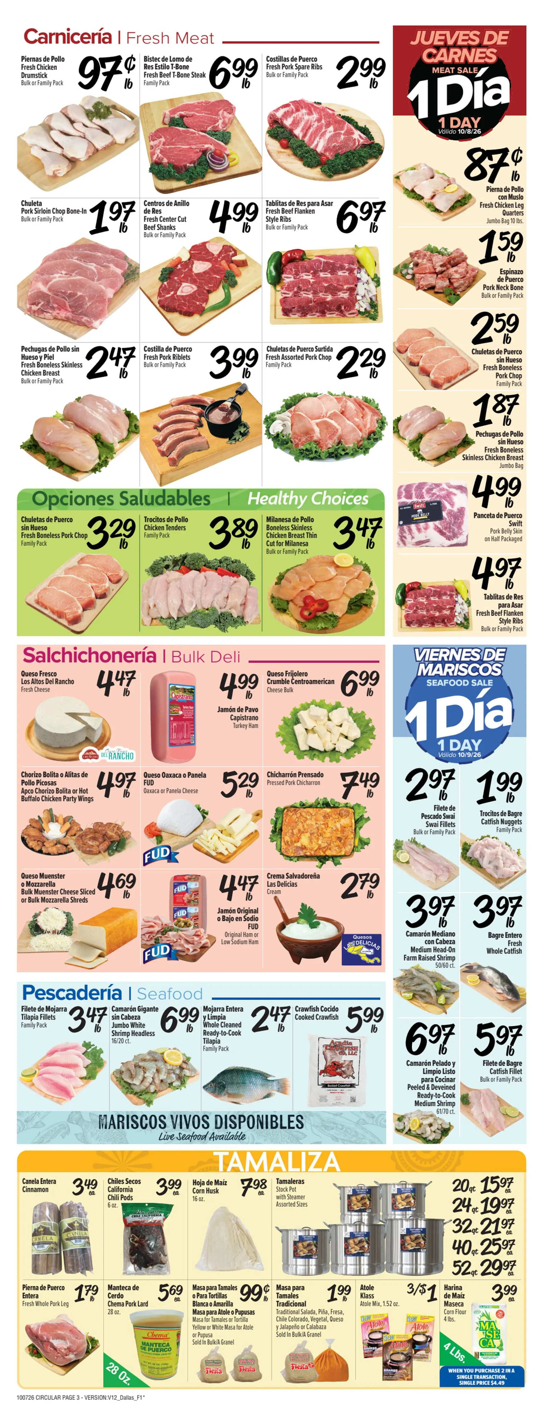 Weekly ad Current Fiesta Mart - Dallas leaflet valid from Wednesday 10/07/2026 to Tuesday 10/13/2026 from October 7 to October 13 2026 - Page 3