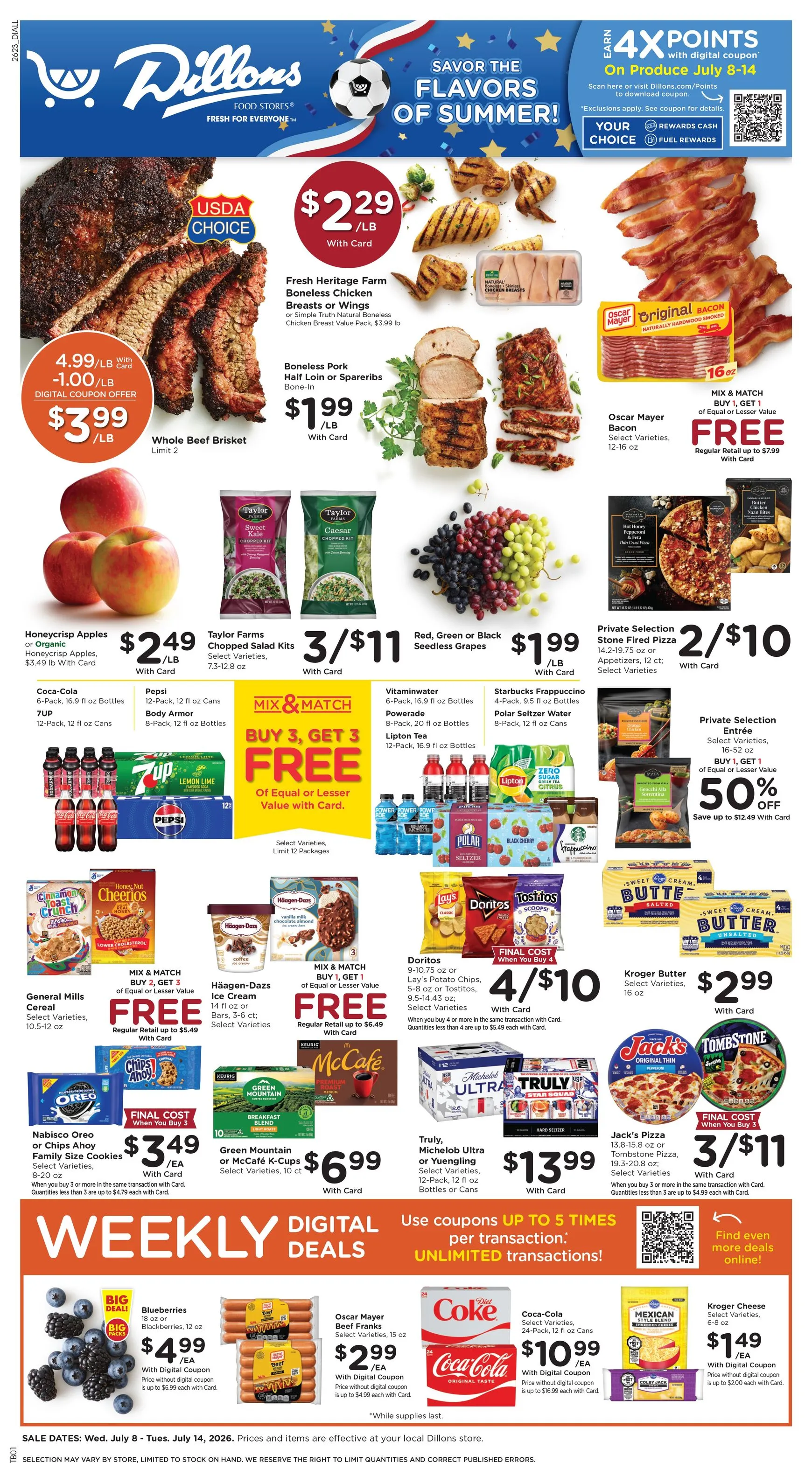 Current Dillons leaflet valid from Wednesday 07/08/2026 to Tuesday 07/14/2026
