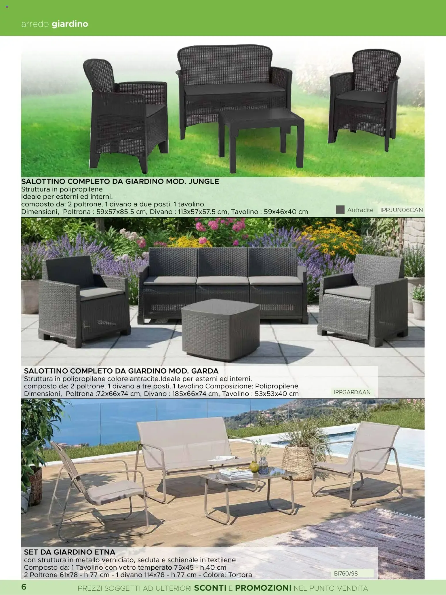La Prealpina Catalogo Giardino Arredo Esterno Tempo Libero 2026 da 8 giugno a 10 agosto di 2026 - Pagina del volantino 6