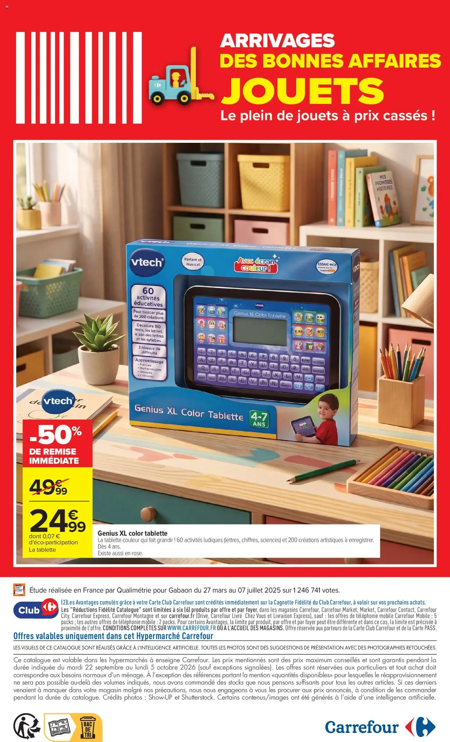 Carrefour Jouets arrivages des bonnes affaires à partir du 22/09/2026 - promo en ligne du 22 septembre au 5 octobre 2026 - Catalogue page 16