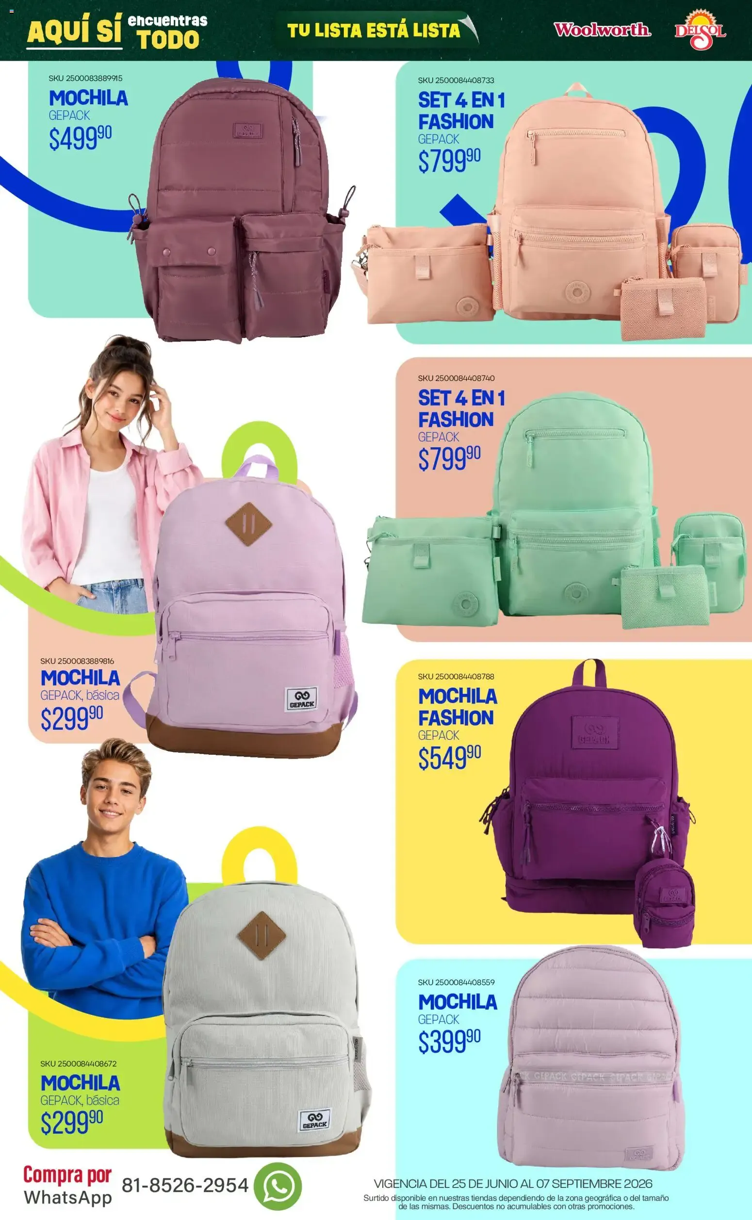 Catálogo de Del Sol y Woolworth catálogo Back To School (25/06/2026 - 07/09/2026) - catálogo en línea 25 de junio al 7 de septiembre 2026 - Pagina 55