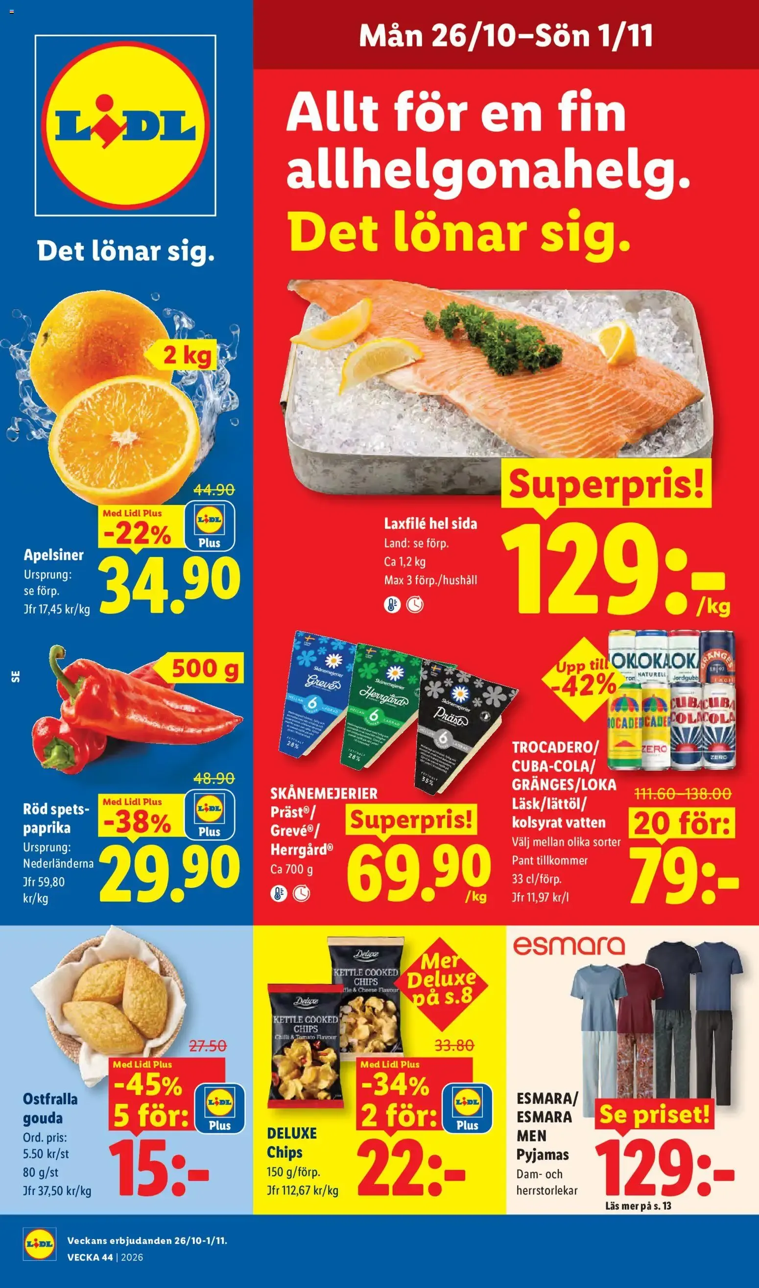 Lidl Veckans erbjudanden från 26 oktober till 1 november 2026 - Reklamblad sidor 1
