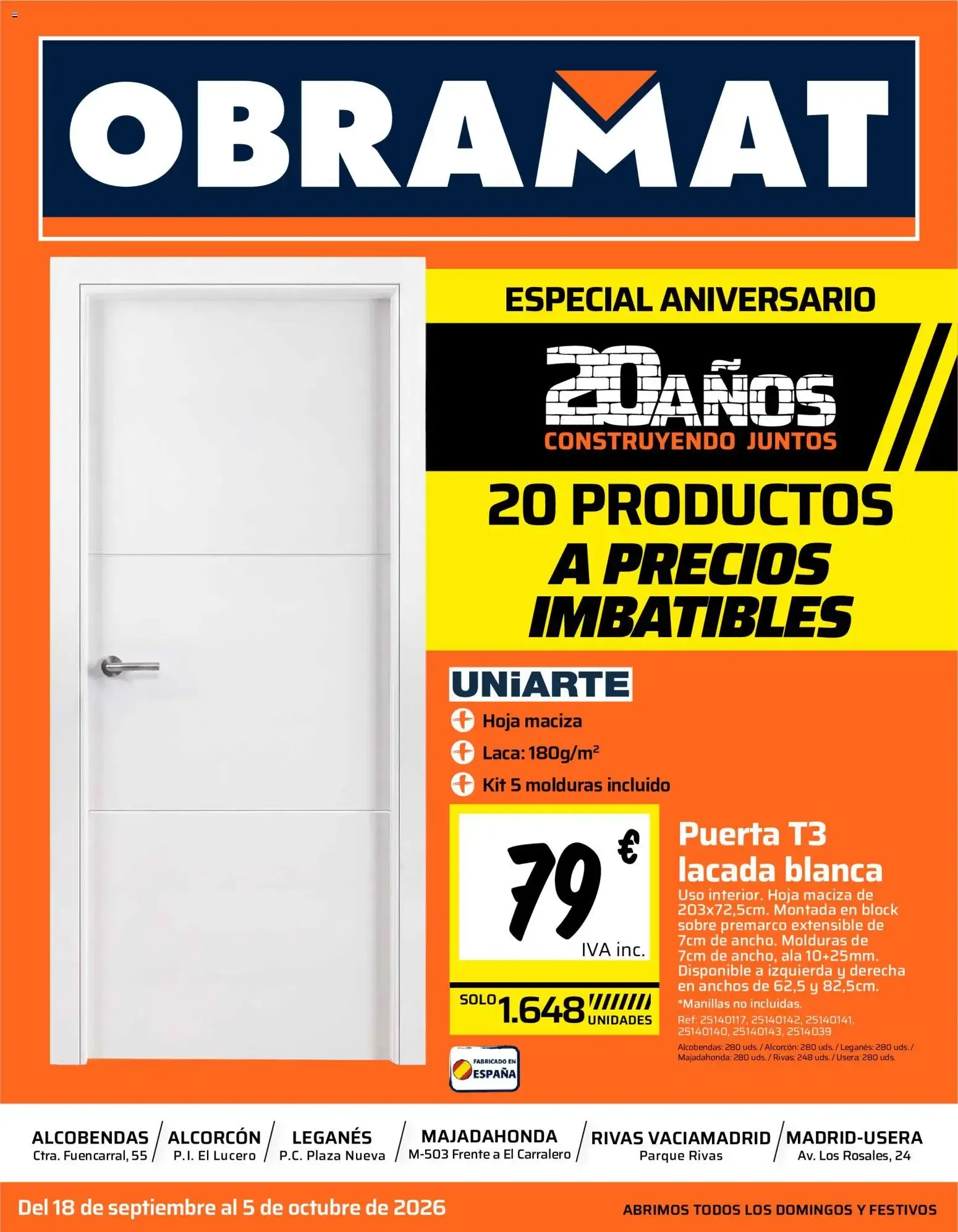 Catálogo de Obramat catálogo online 18/09/2026 - 05/10/2026 | (Bricomart) 18 de septiembre al 5 de octubre 2026 - Página 1