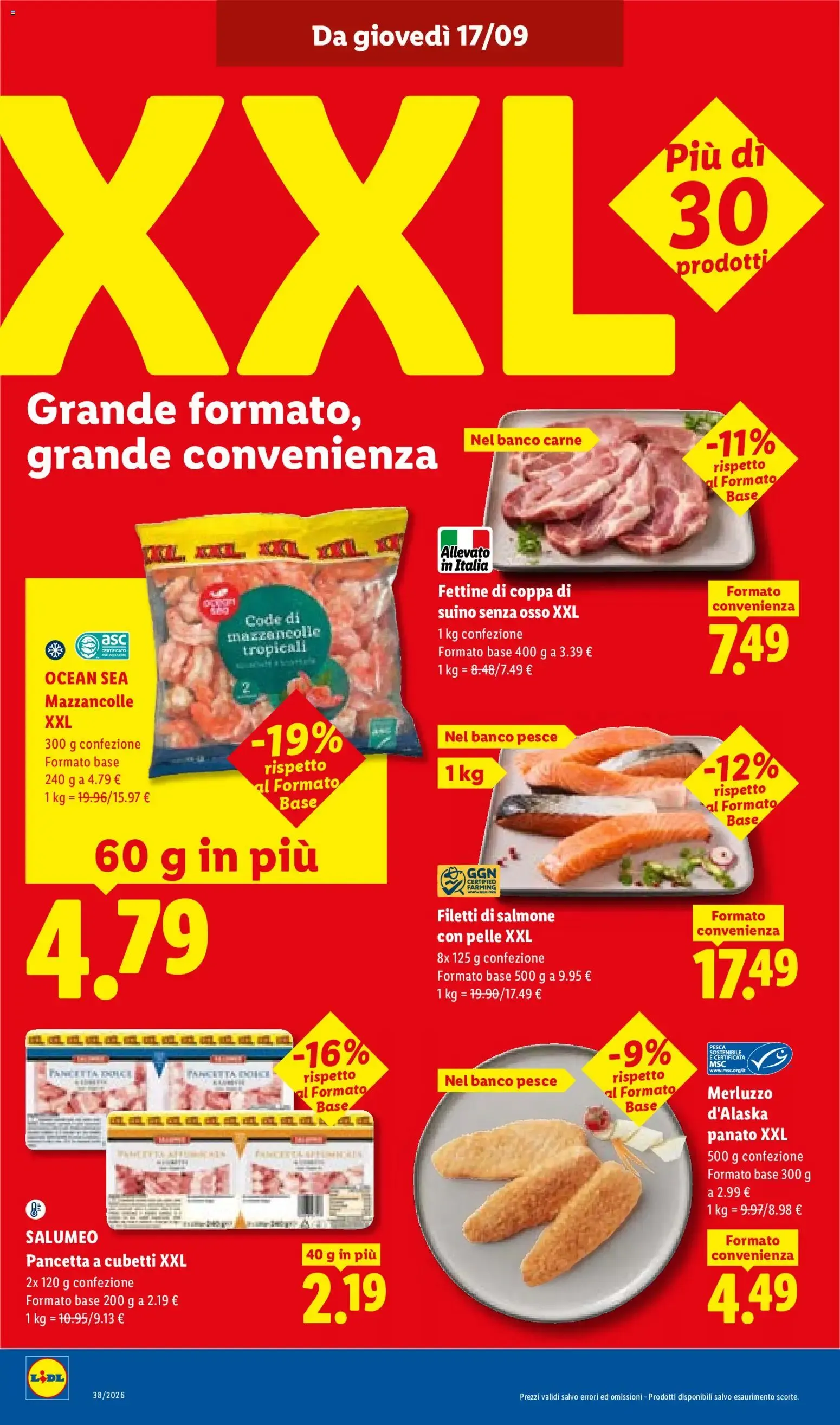 Lidl XXL Grande formato, grande convenienza y Mega Offerte da 17 settembre a 23 settembre di 2026 - Pagina del volantino 10