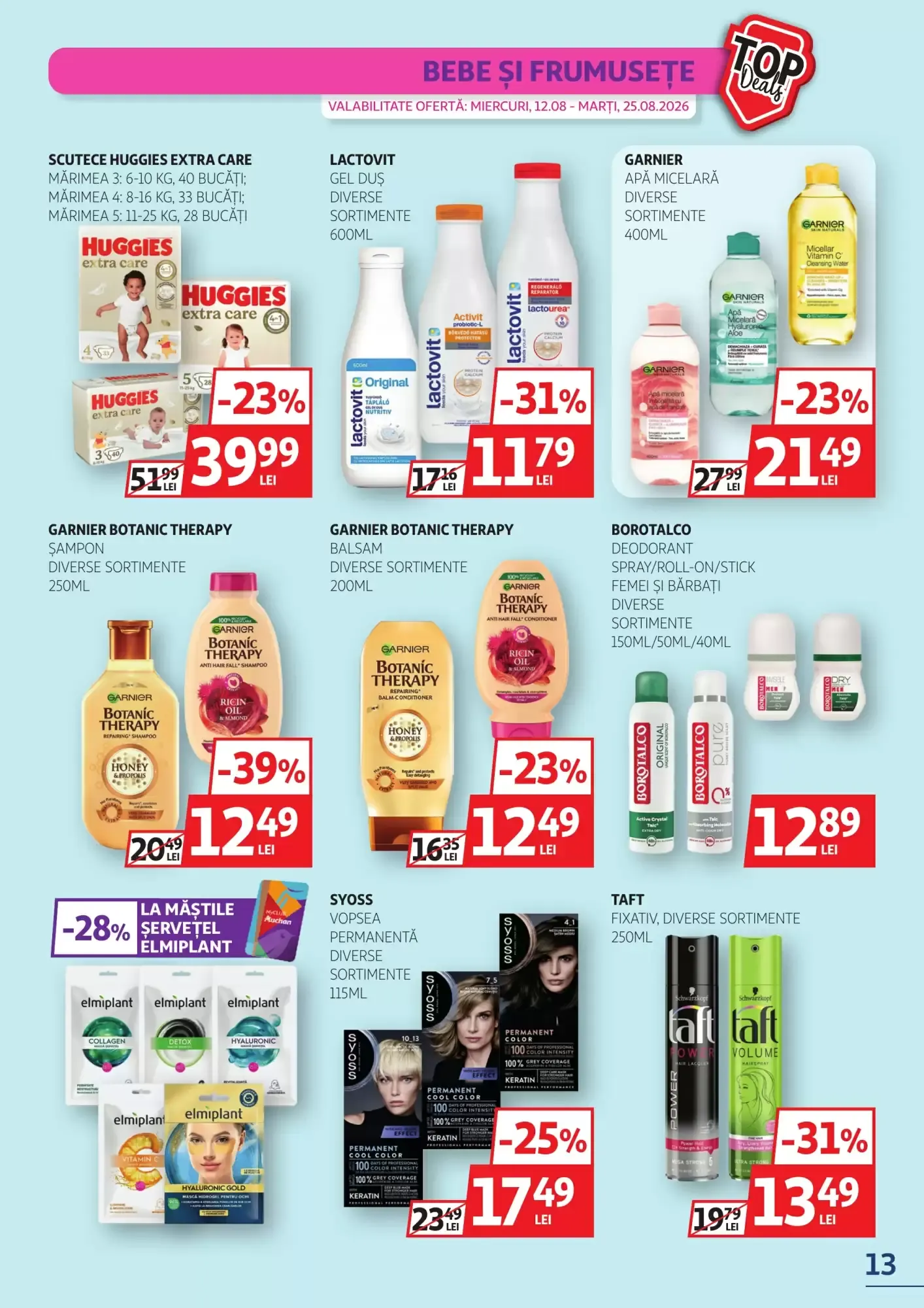 Catalog Noile oferte miercuri, 12.08 - marți, 25.08.2026 de la 12 august până la 25 august 2026 - Revista Pagina 13