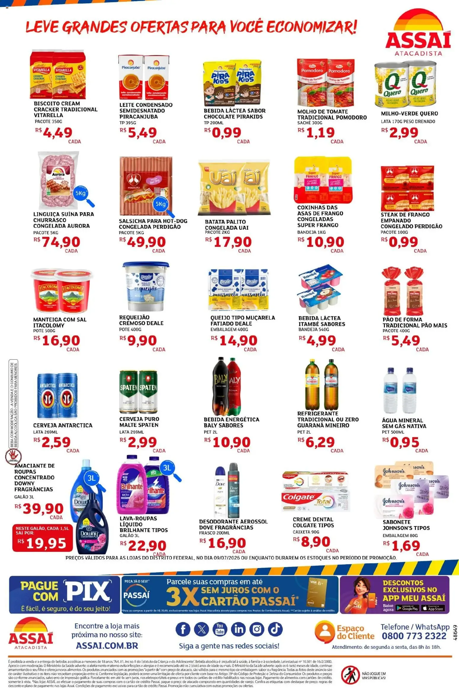 Encarte de Grandes Ofertas Assaí Atacadista 9 de julho até 9 de julho 2026 - Pagina 2