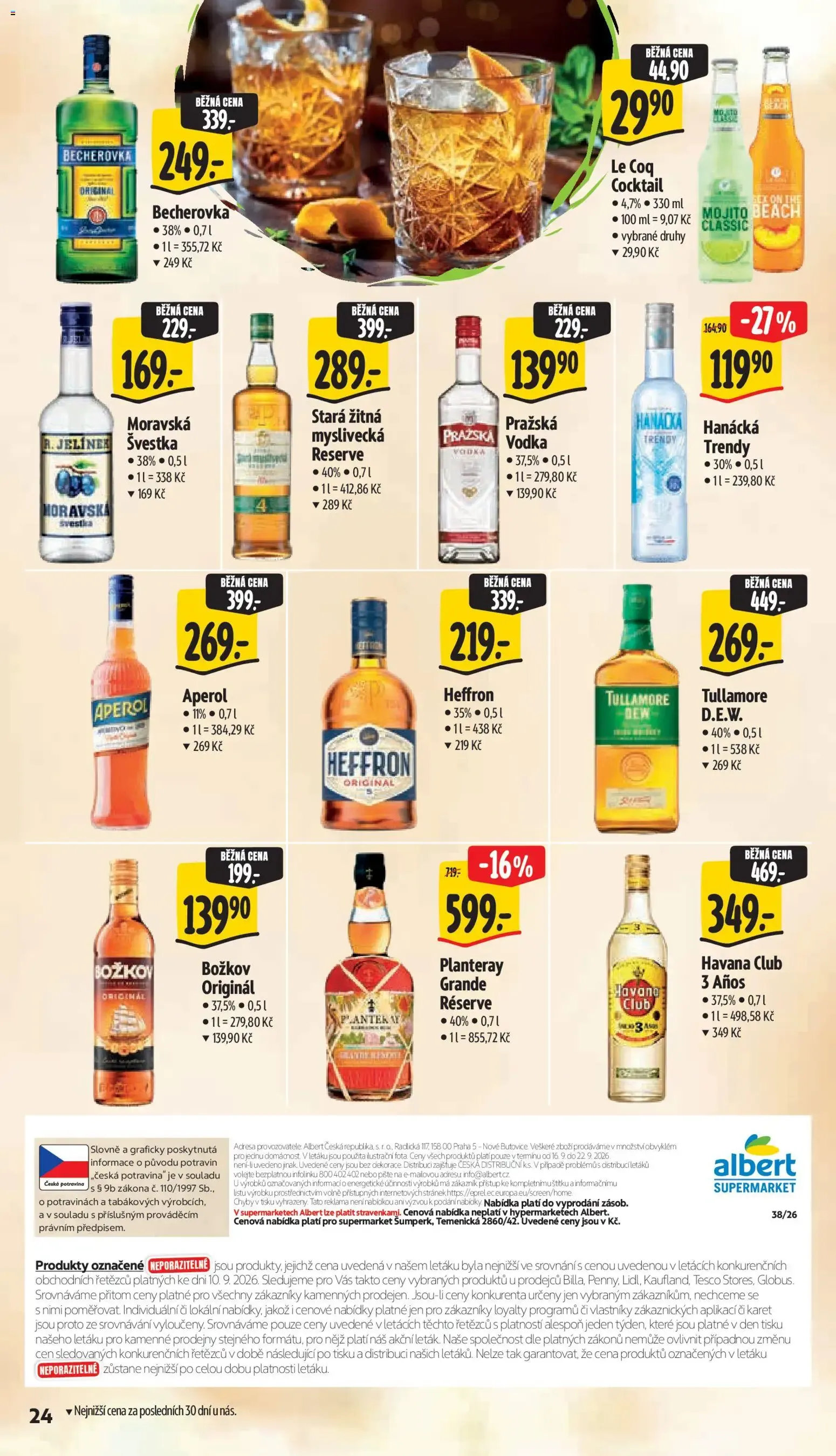 Albert leták - Supermarket - Šumperk od 16.09.2026 - Akční leták - 16. září 22. září 2026 - Page 34