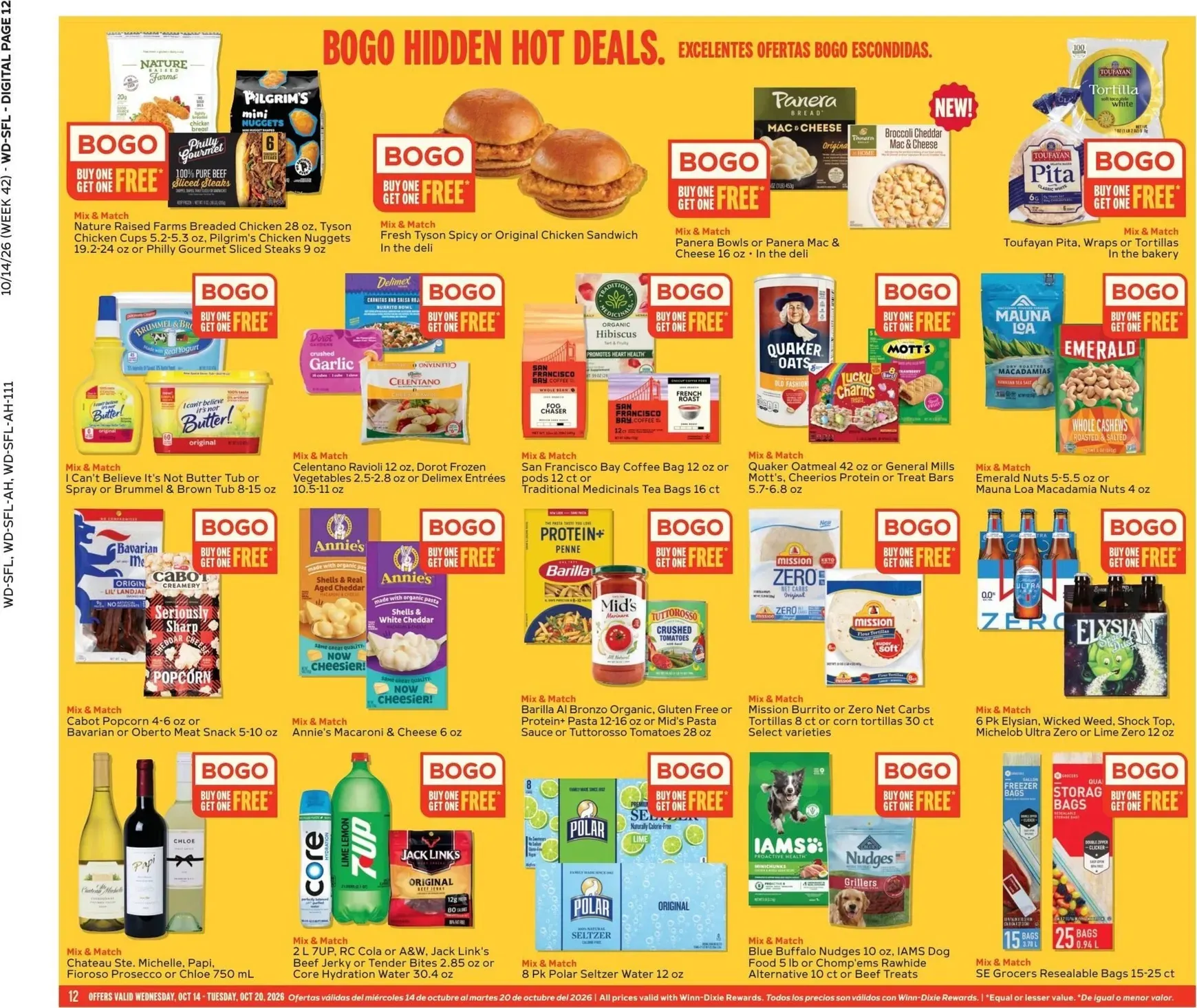 Weekly ad Current Winn-Dixie leaflet valid from Wednesday 10/14/2026 to Tuesday 10/20/2026 from October 14 to October 20 2026 - Page 12