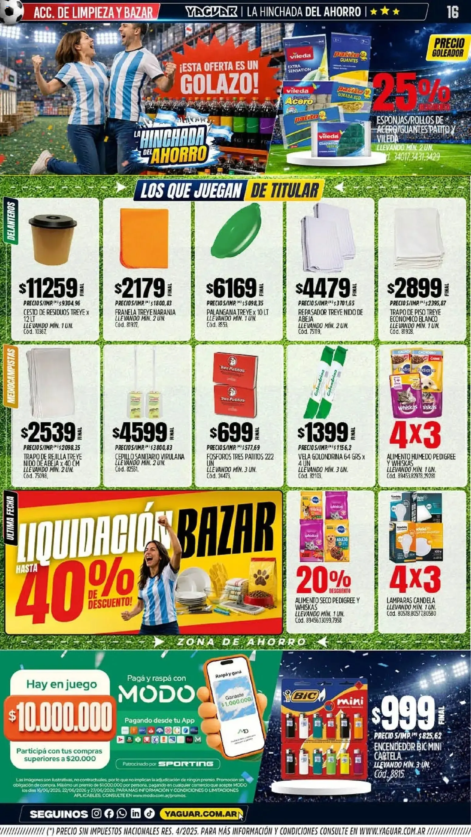 Ofertas de Mayorista Yaguar - La Hinchada del Ahorro 15 de junio al 20 de junio 2026 - Página 15 del catálogo