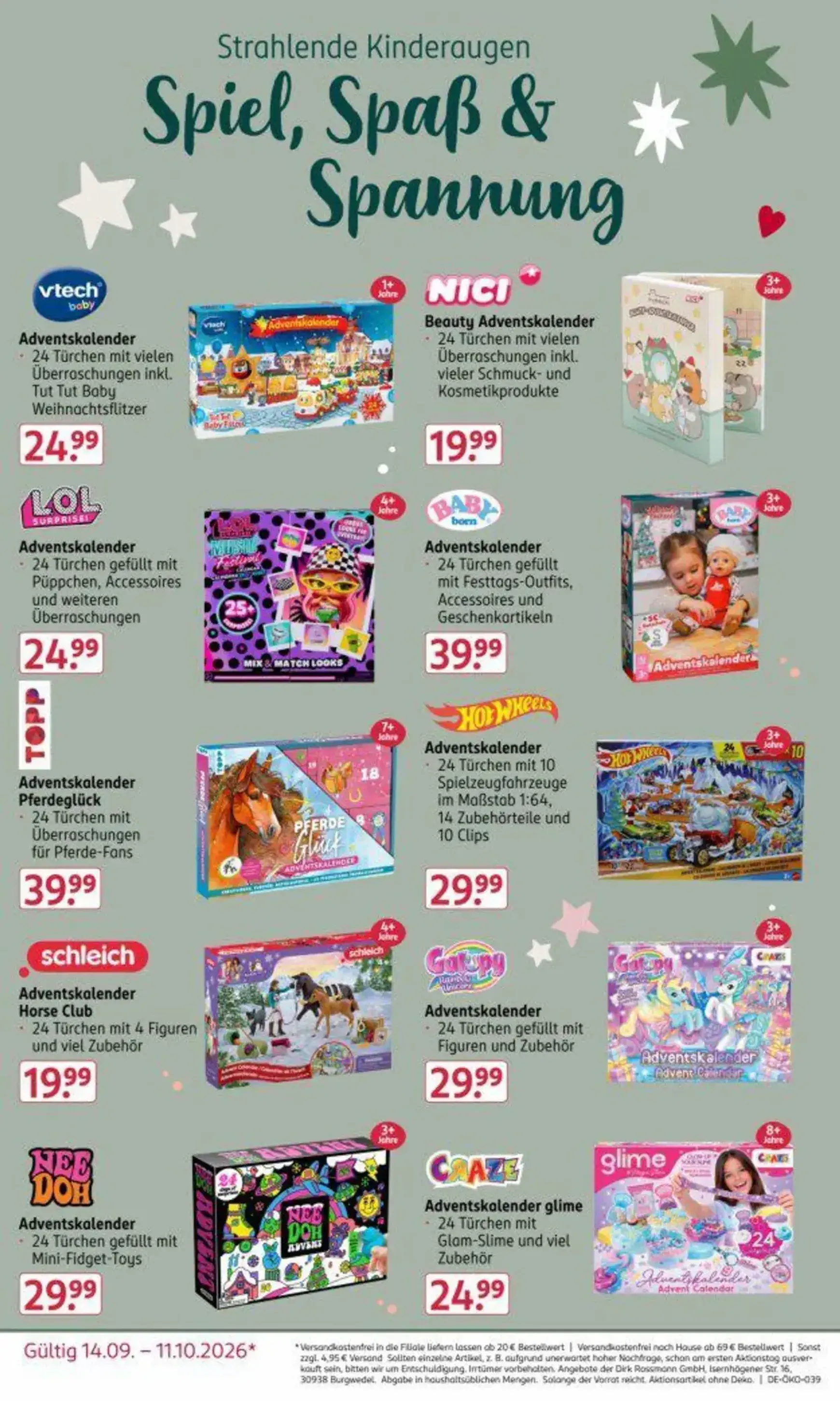 ROSSMANN Adventskalender Prospekt von 14. September bis 11. Oktober 2026 - Prospekt seite 7
