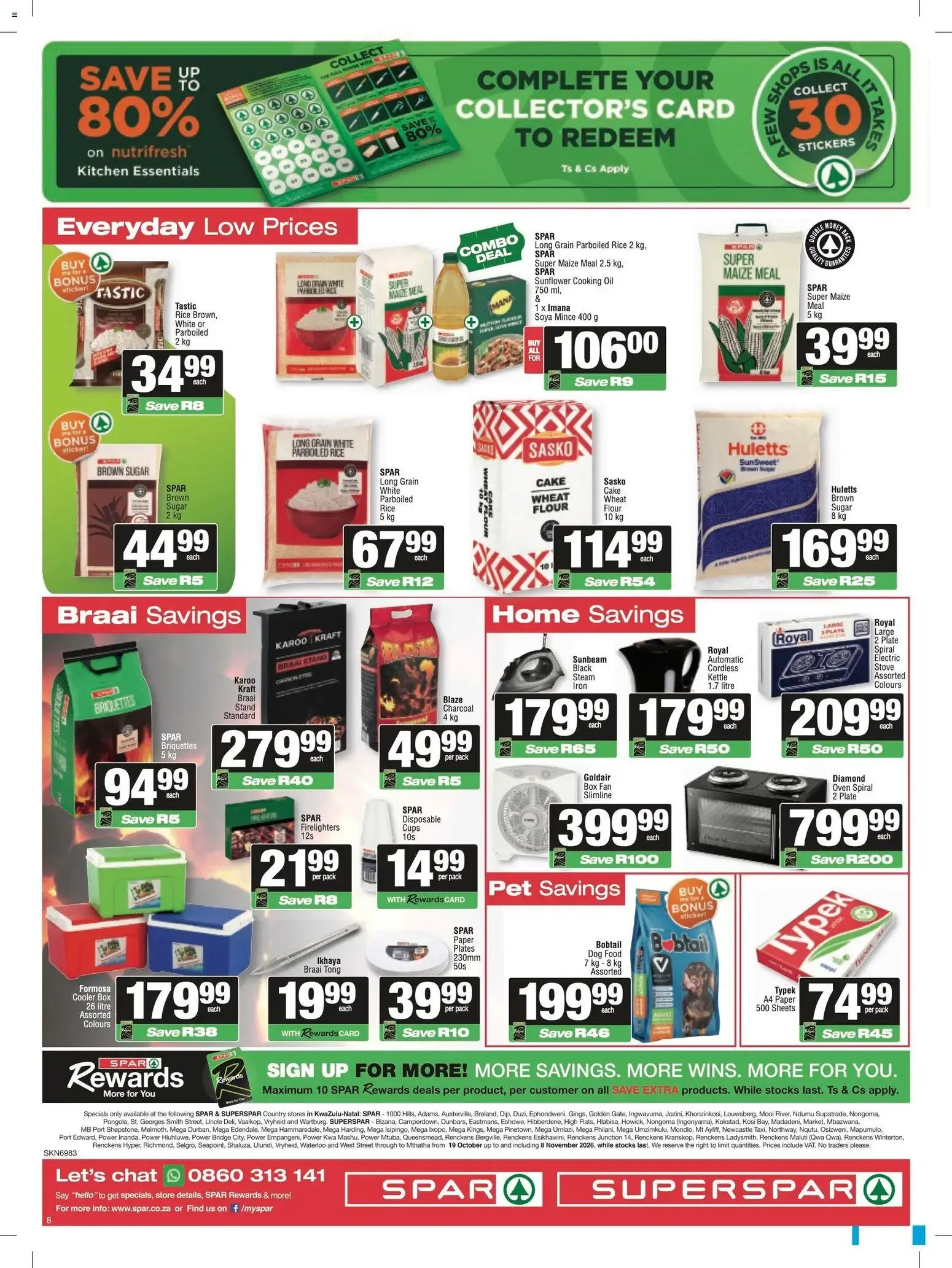 Spar Super Savings Specials (19/10/2026 - 08/11/2026) Online from 19 October to 8 November 2026 - Catalogue Page 8