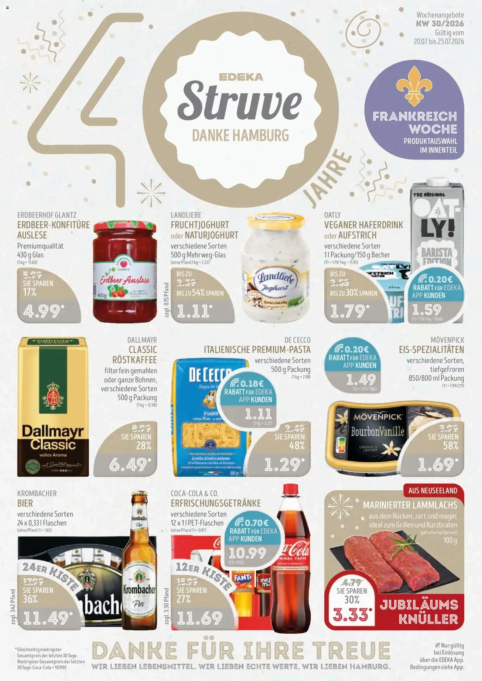Edeka Struve Prospekt (ab 20.07.2026) zum Blättern von 20. Juli bis 25. Juli 2026 - Prospekt seite 1