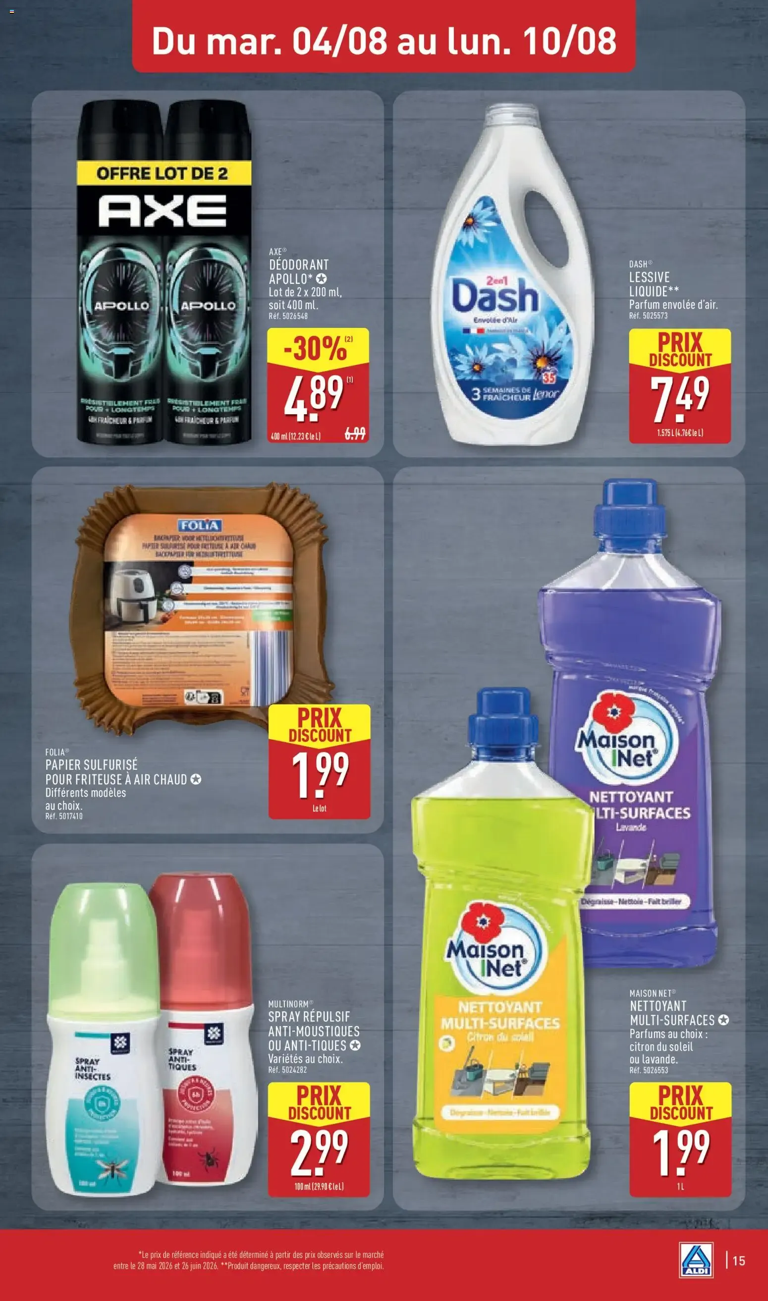 DÉCOUVREZ NOS MÉGA FORMATS À PRIX DISCOUNT. du 4 août au 10 août 2026 - Catalogue page 17