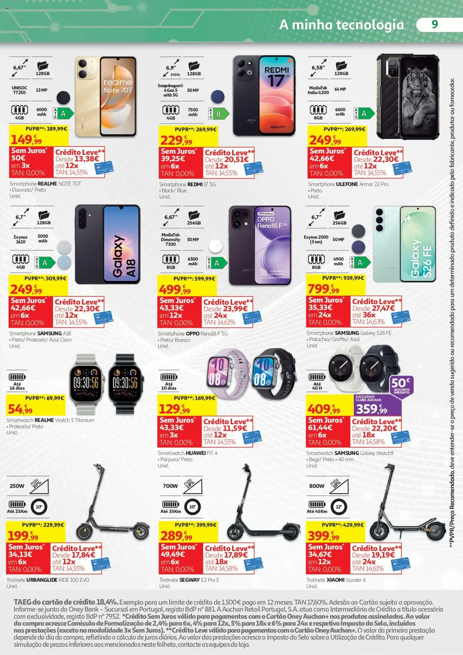 Folheto Auchan folheto Conforto para toda a família » de 07/10/2026 - 31/10/2026 de 7 de outubro até 31 de outubro 2026 - Pagina 9
