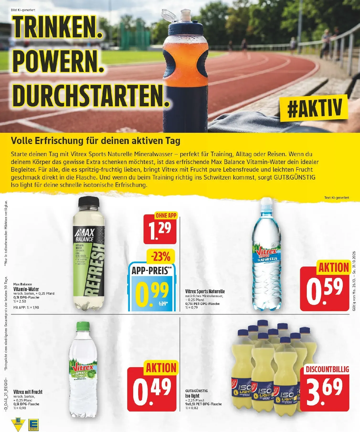 Edeka Prospekt nächste Woche – von Montag 26.10.2026 bis Samstag 31.10.2026 von 26. Oktober bis 31. Oktober 2026 - Prospekt seite 21